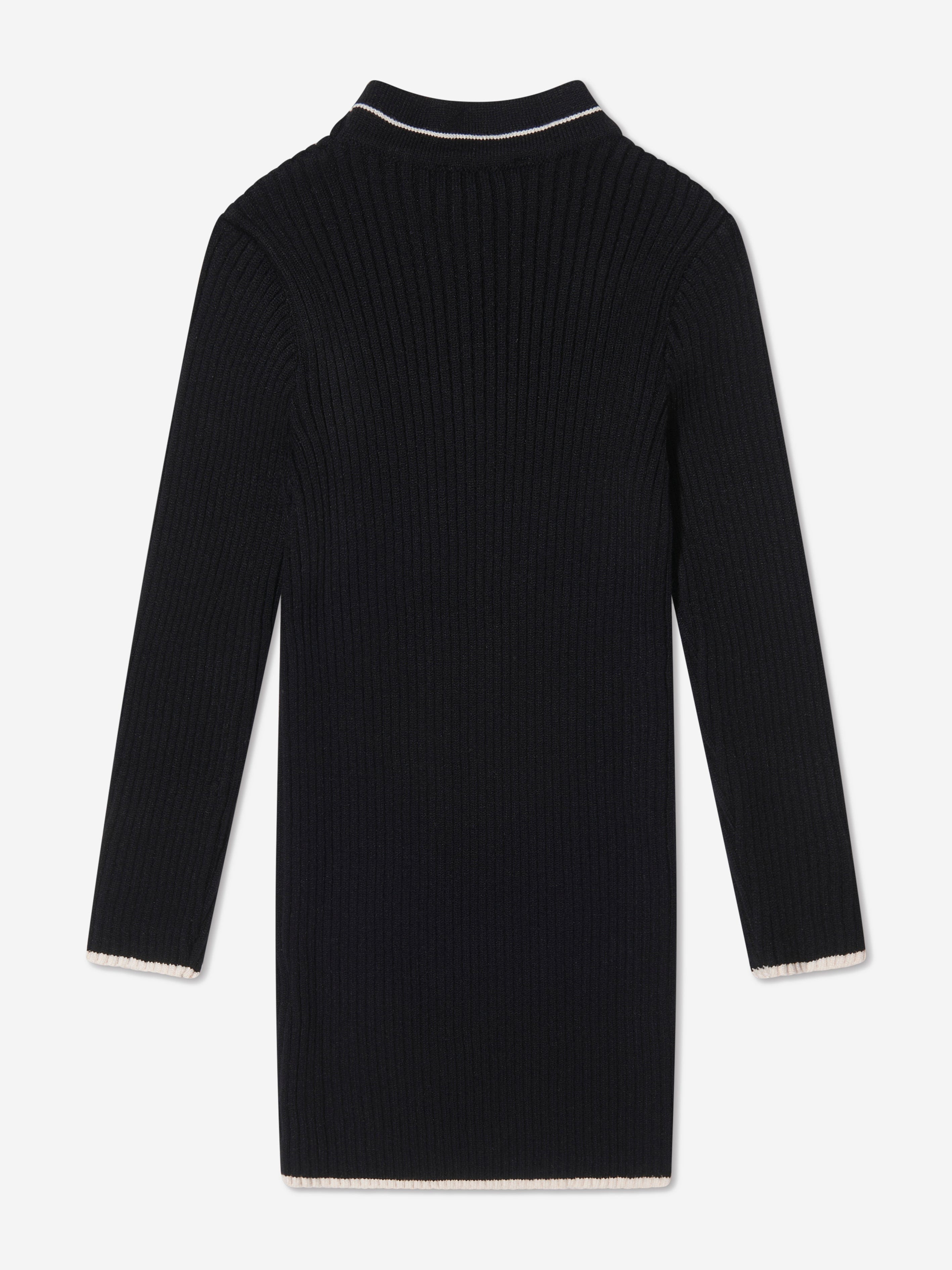 MSGM Girls Wool Knitted Long Sleeve Dress