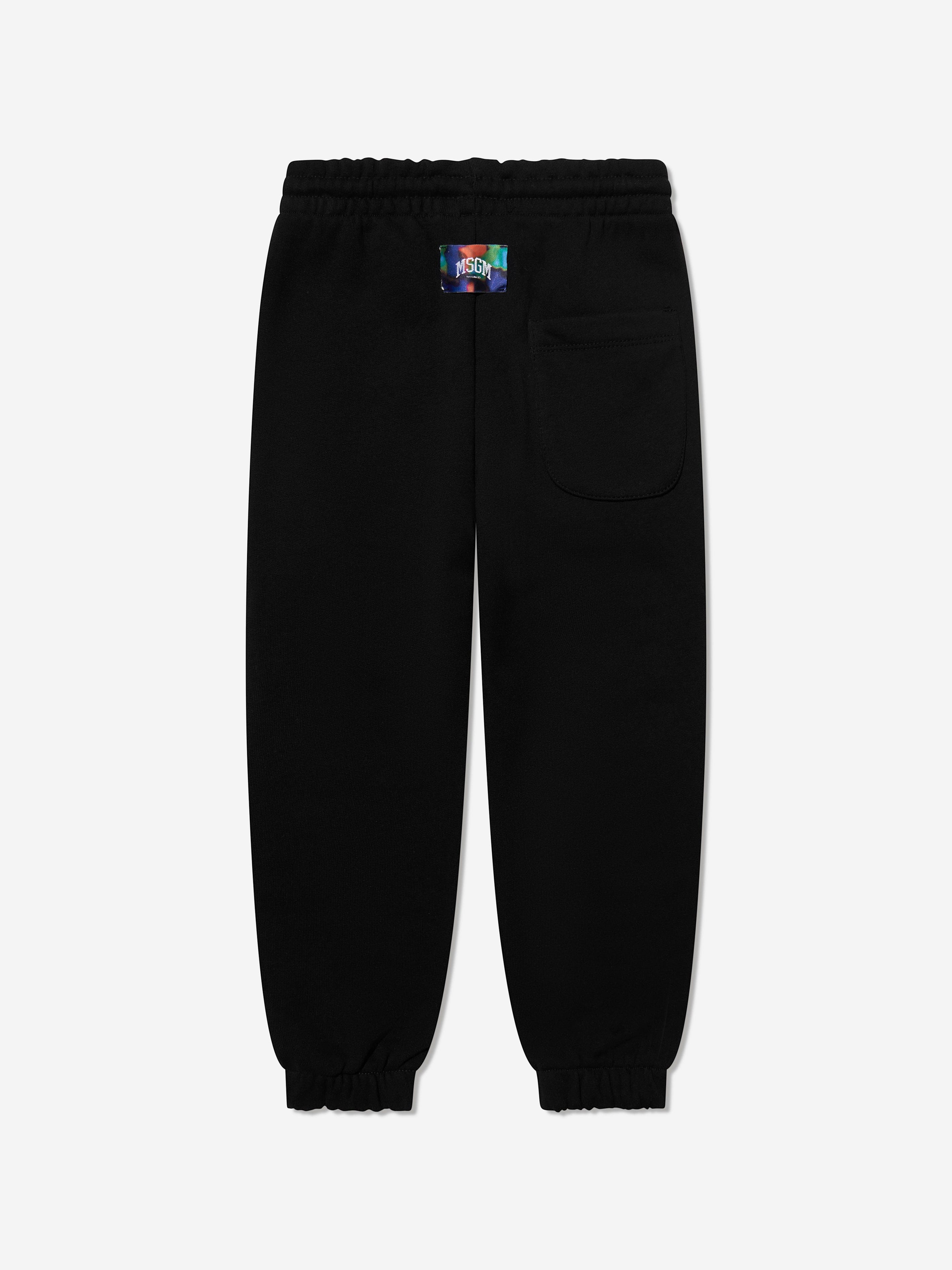 MSGM Boys Logo Joggers in Black