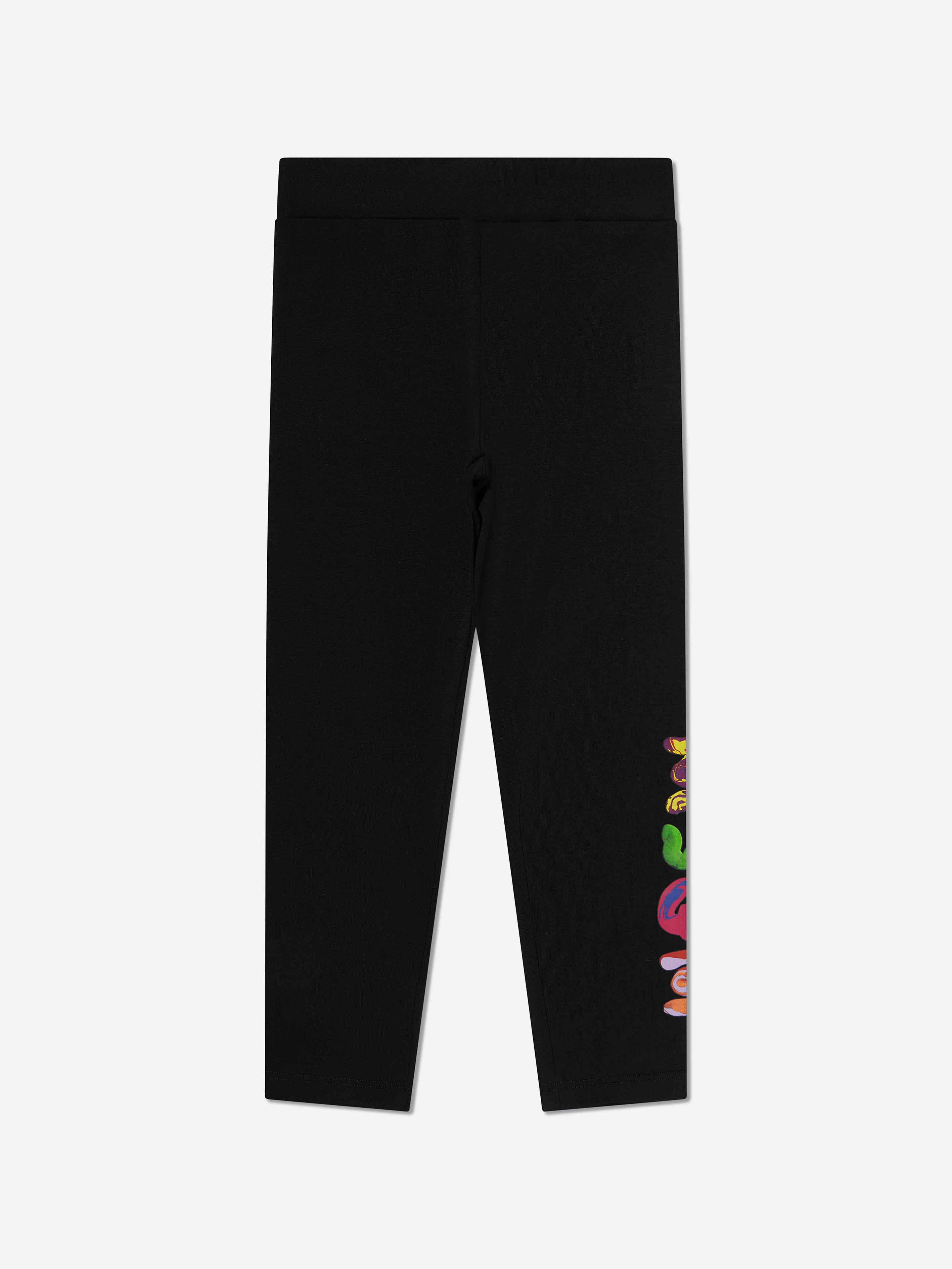 MSGM Girls Logo Leggings in Black