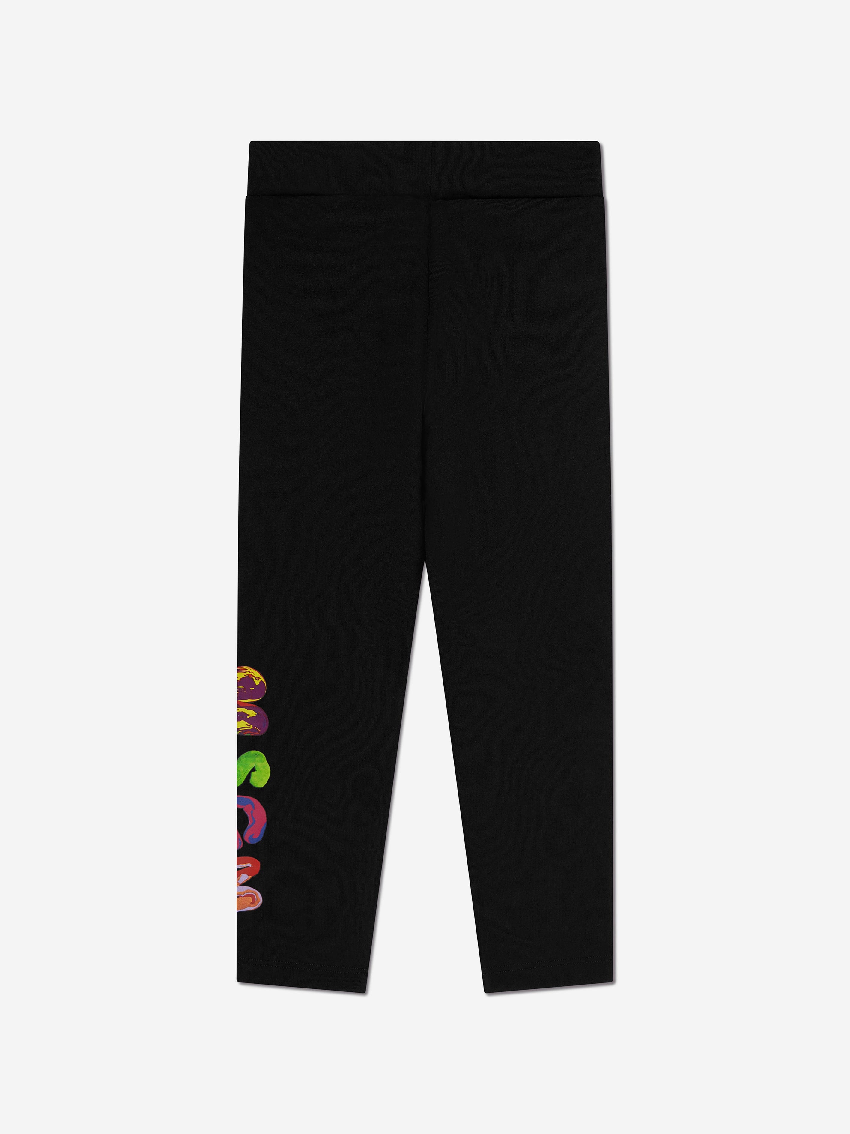 MSGM Girls Logo Leggings in Black