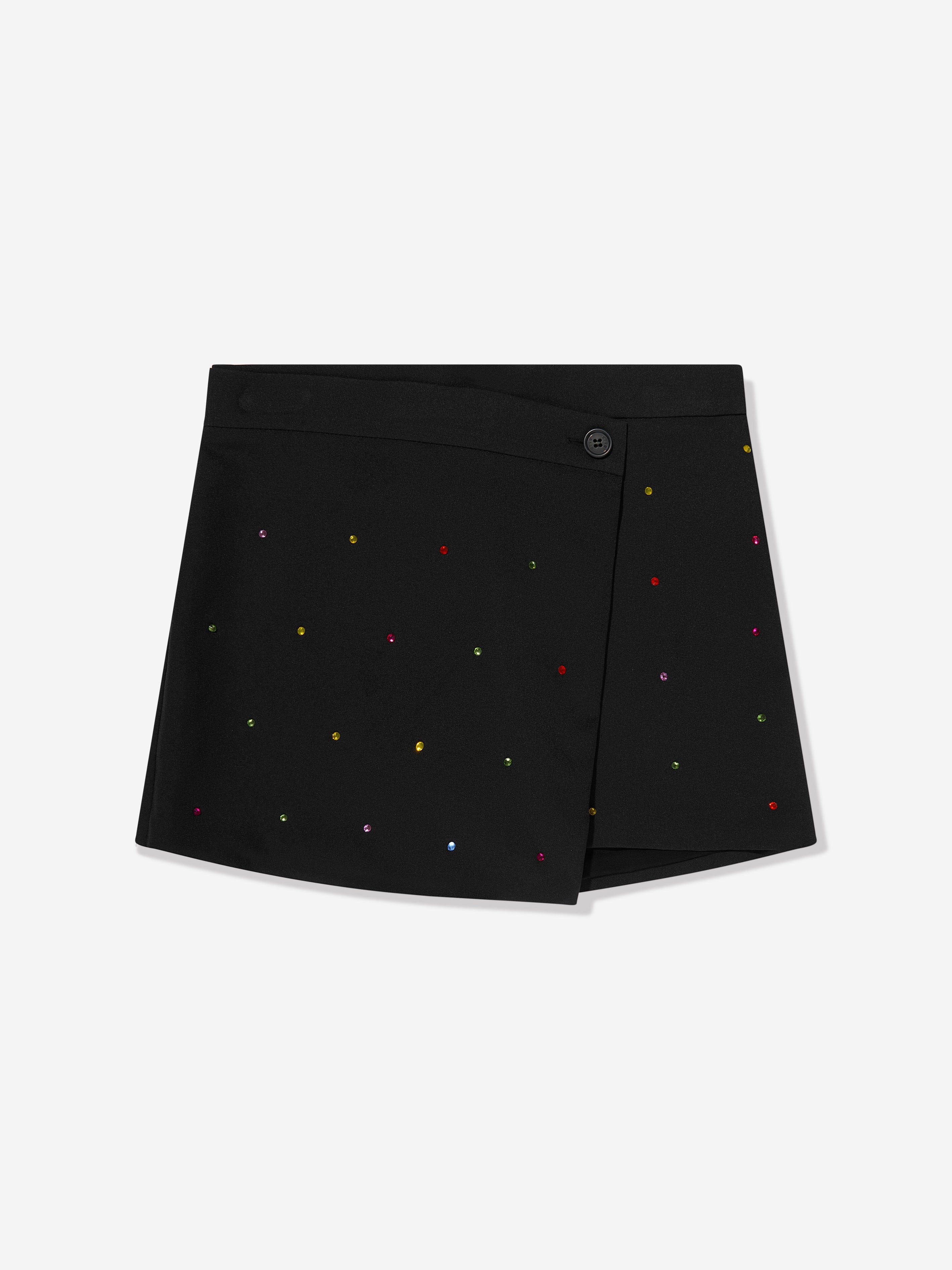 MSGM Girls Tech Fabric Skort in Black