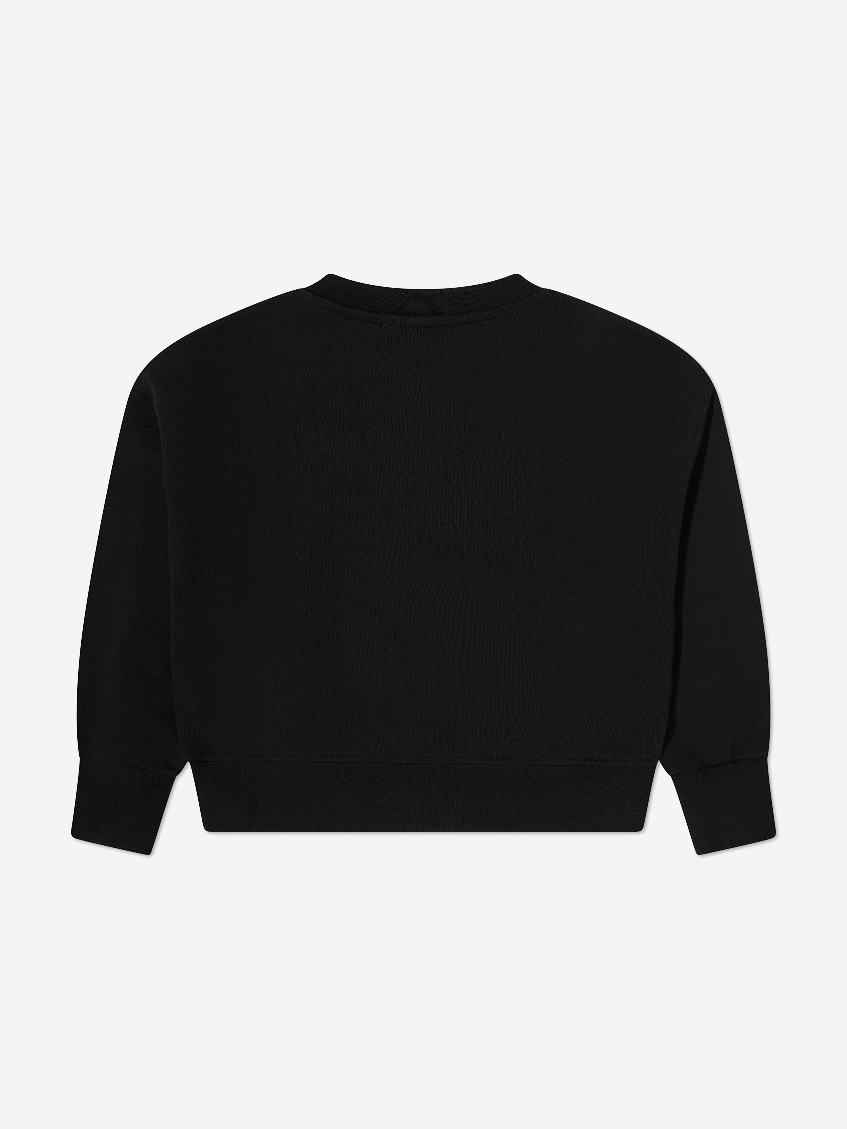 MSGM Girls Logo Sweatshirt in Black