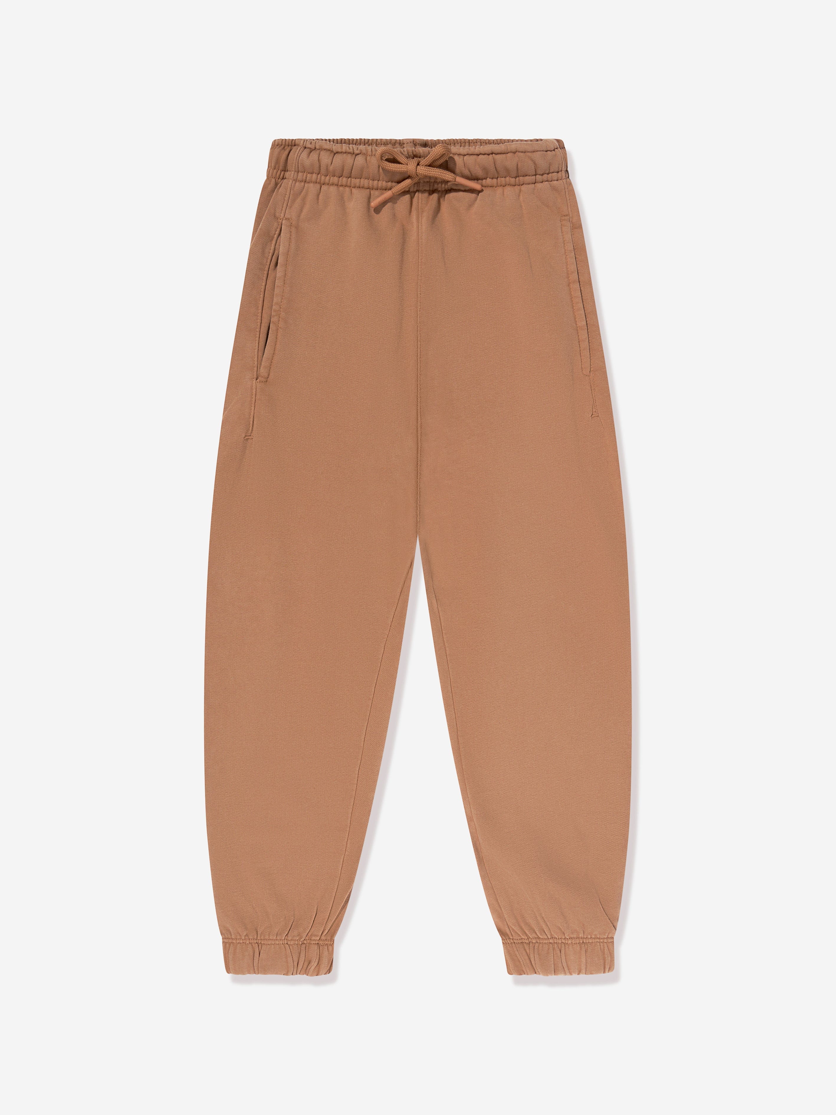 MSGM Kids Branded Joggers in Beige