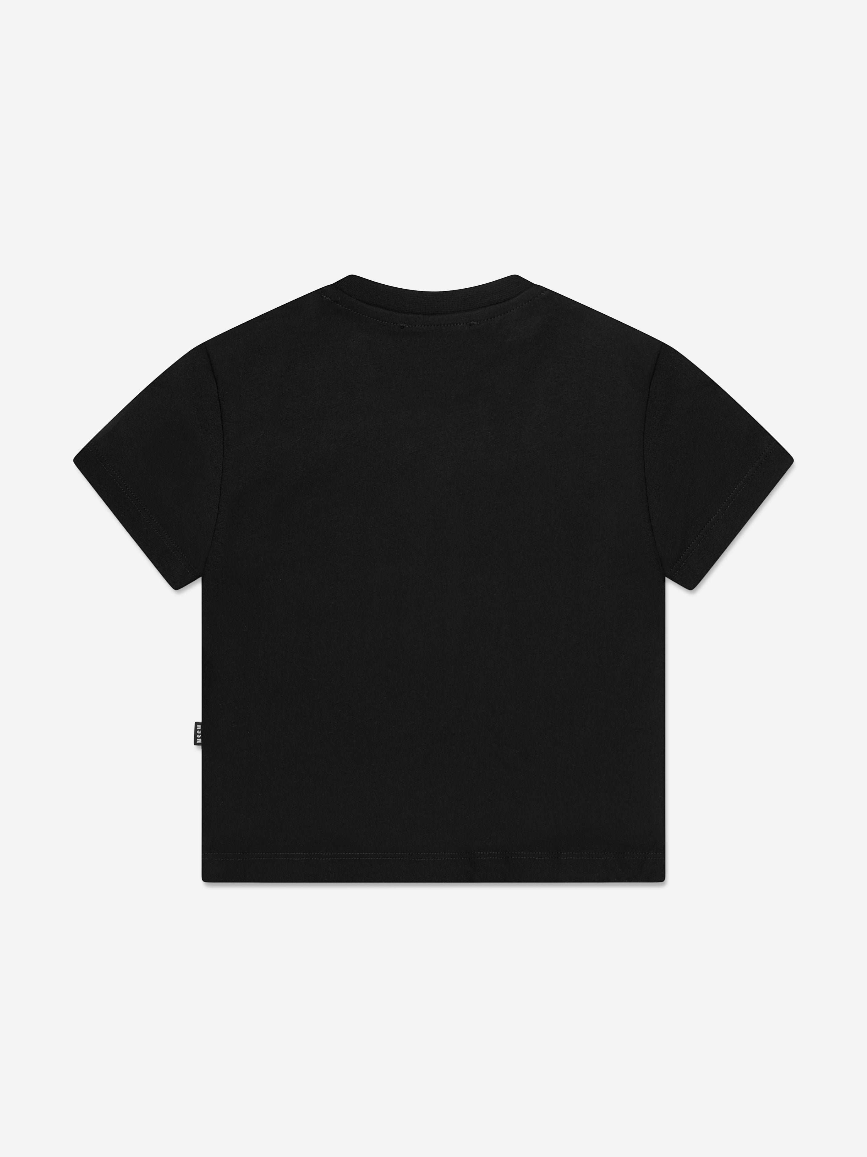 MSGM Kids Logo T-Shirt in Black