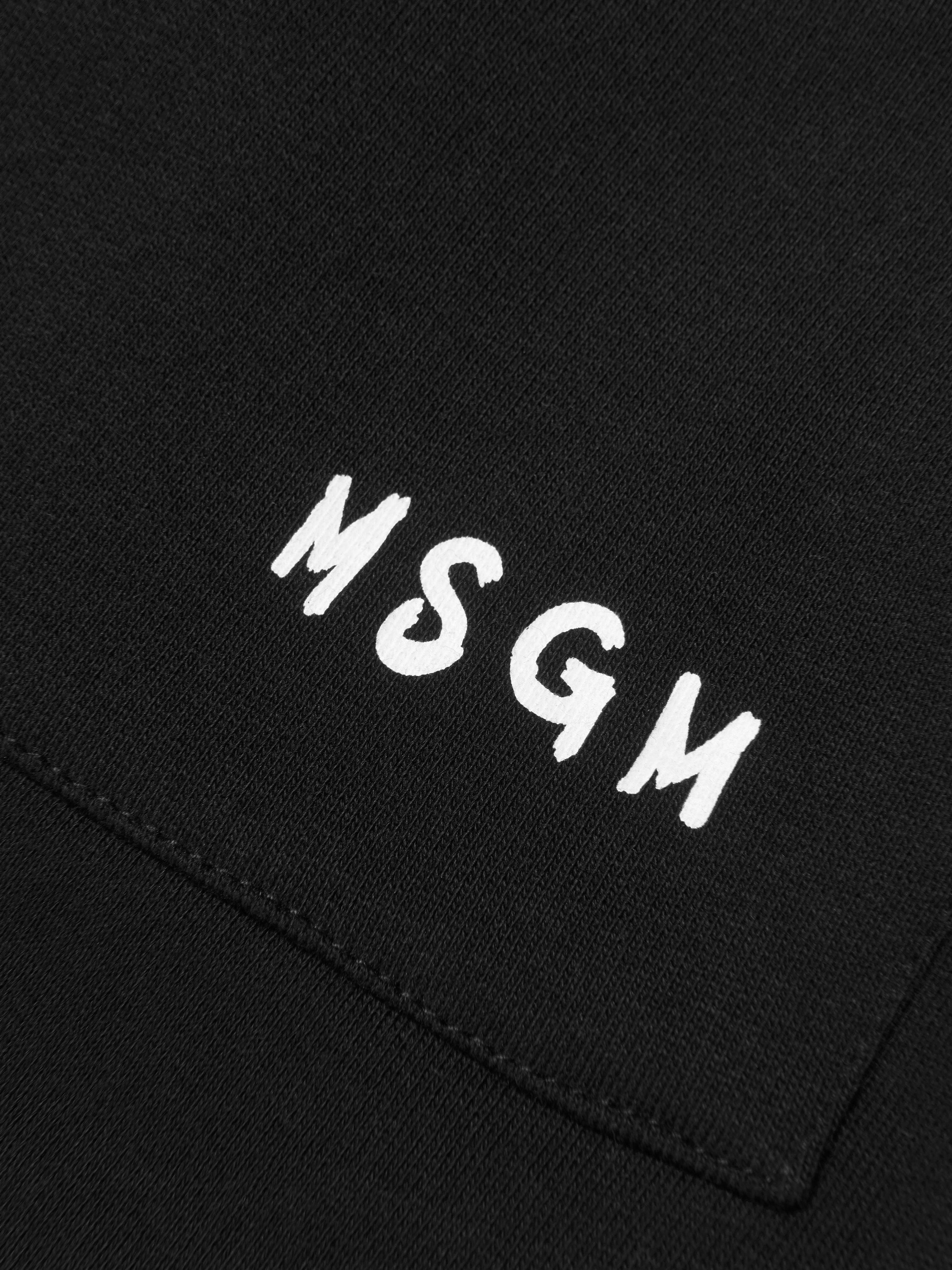 MSGM Girls Logo Print Fleece Skirt