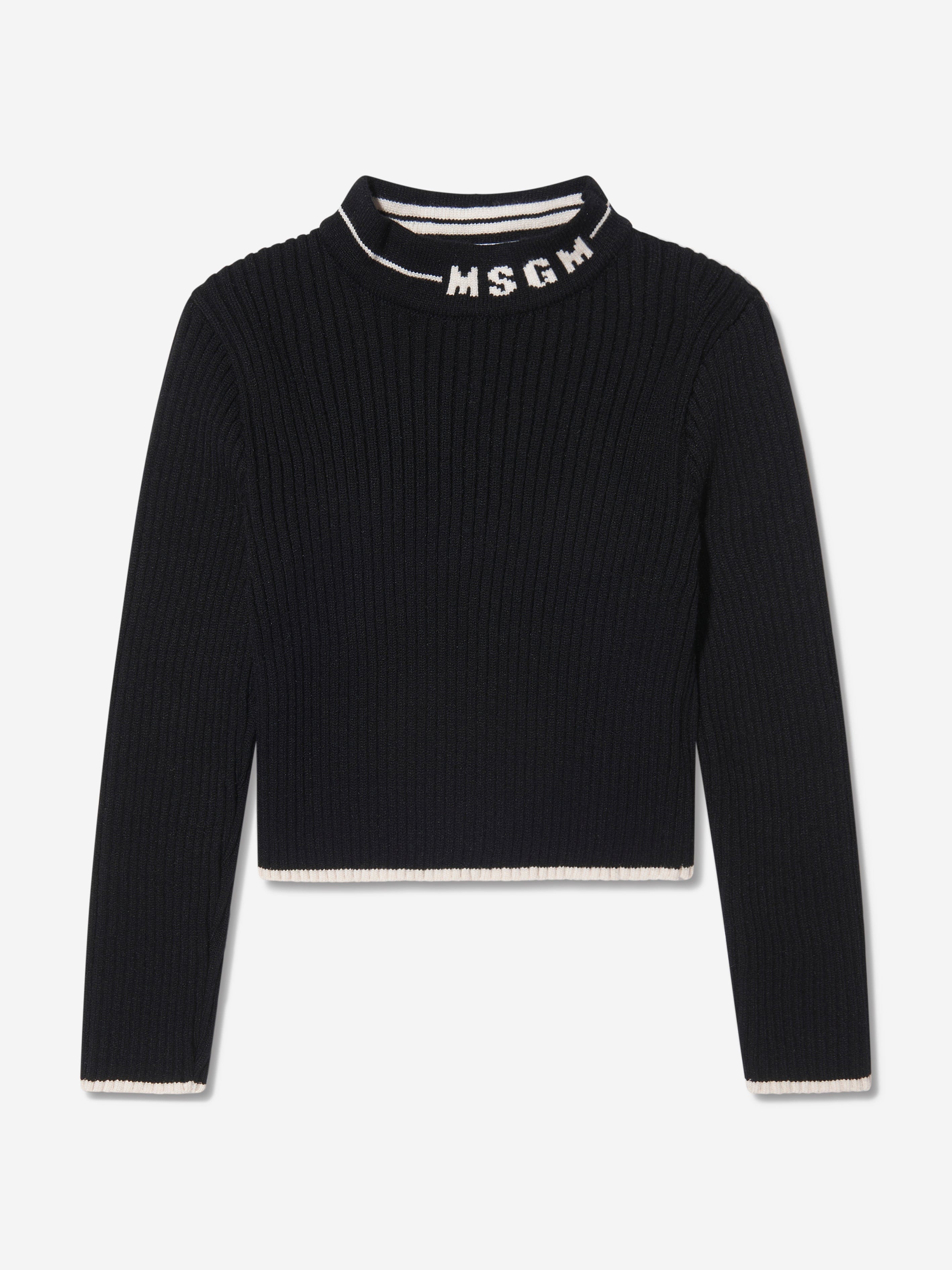 MSGM Girls Wool Knitted Turtleneck Jumper