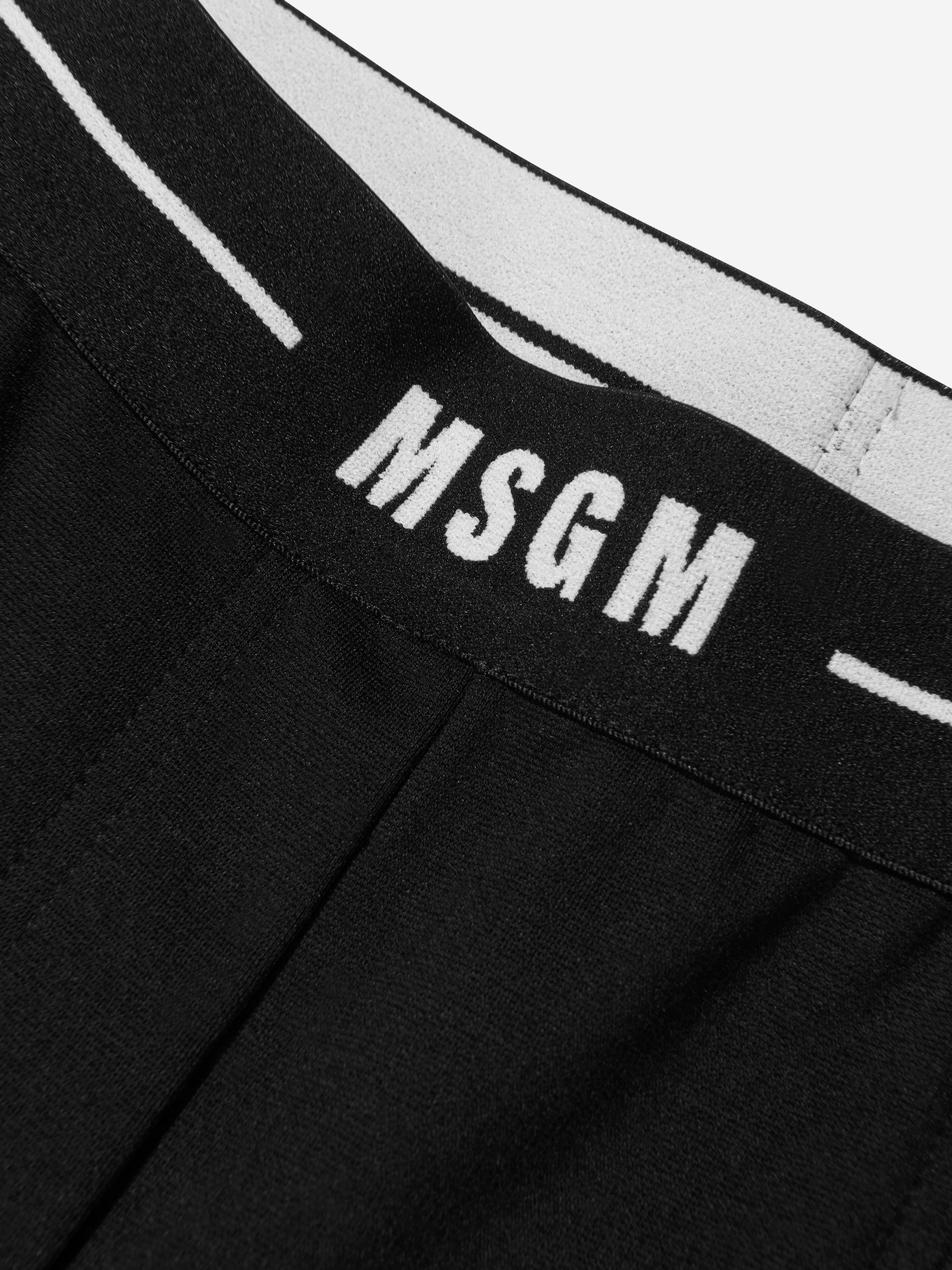 MSGM Girls Punto Milano Logo Trousers