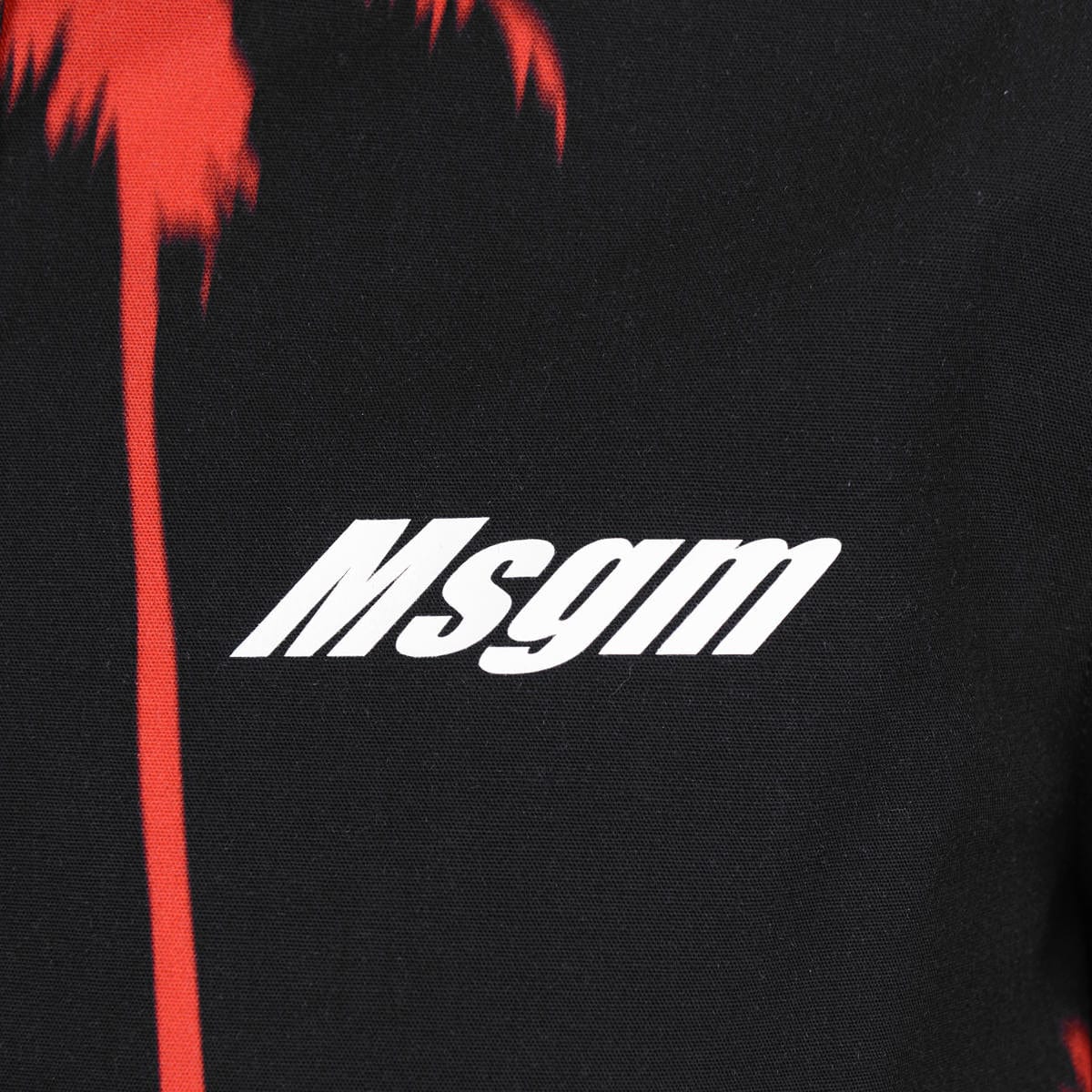 MSGM Boys Shirt - & Red Cotton Shirt