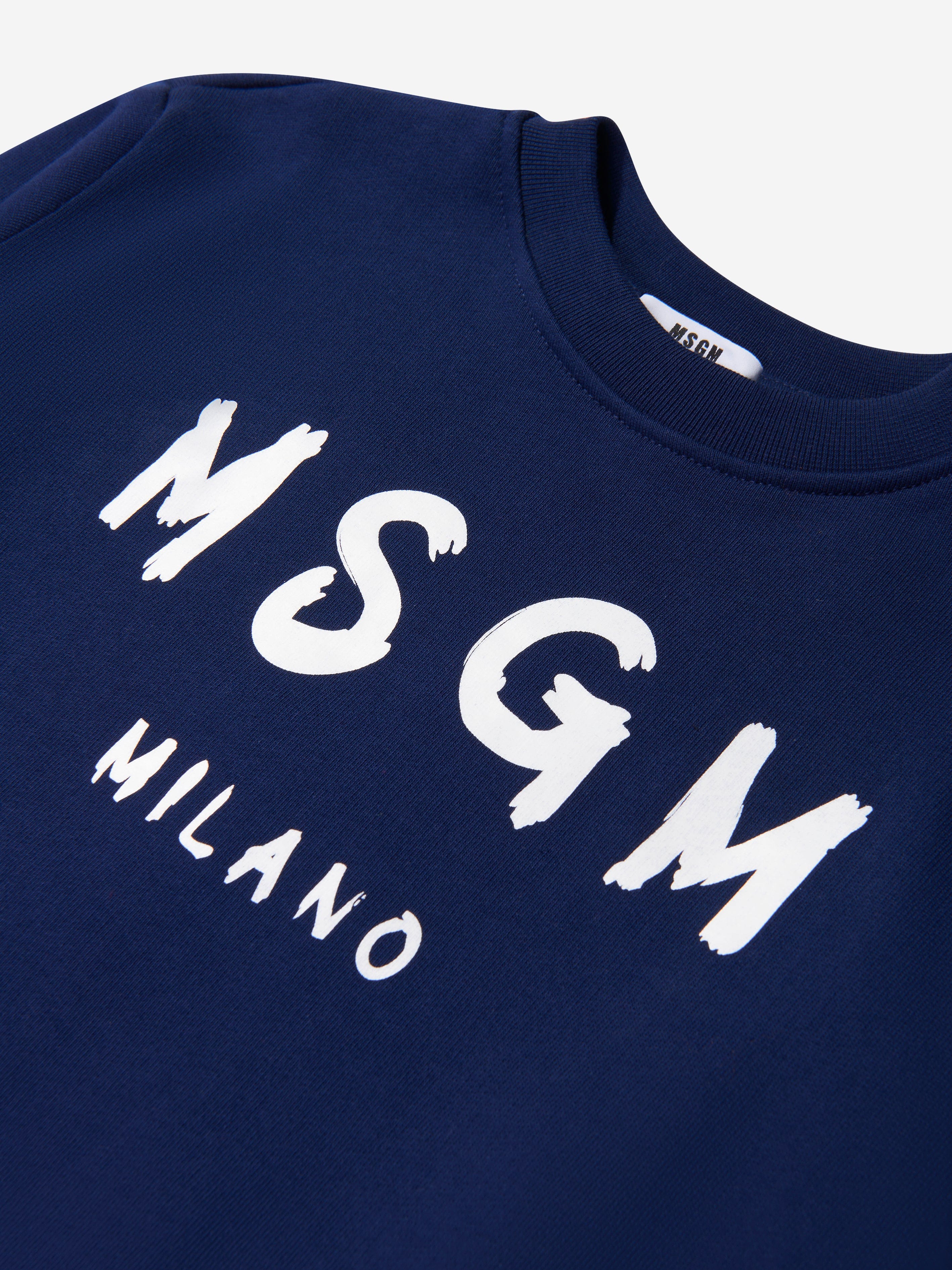 MSGM Unisex Cotton Logo Sweatshirt