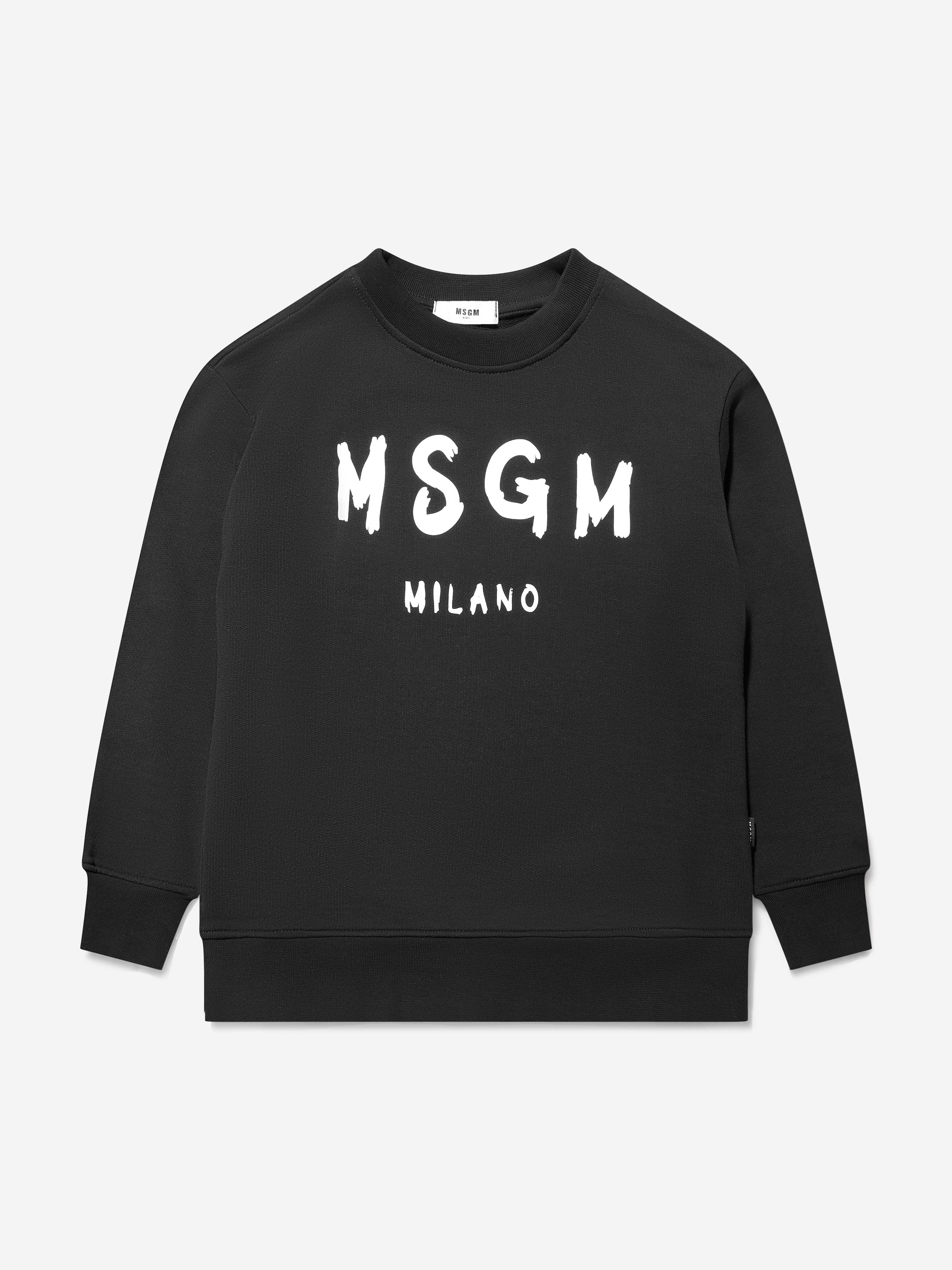 MSGM Unisex Cotton Logo Sweatshirt