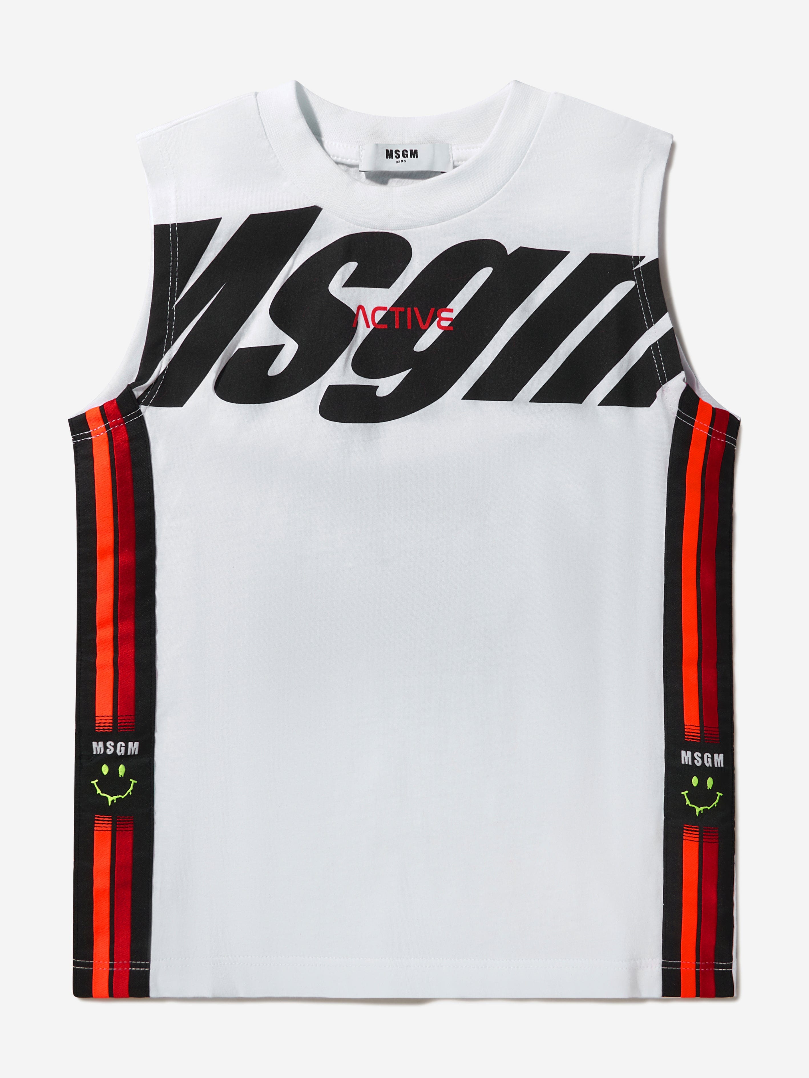 MSGM Boys Cotton Jersey Tank Top