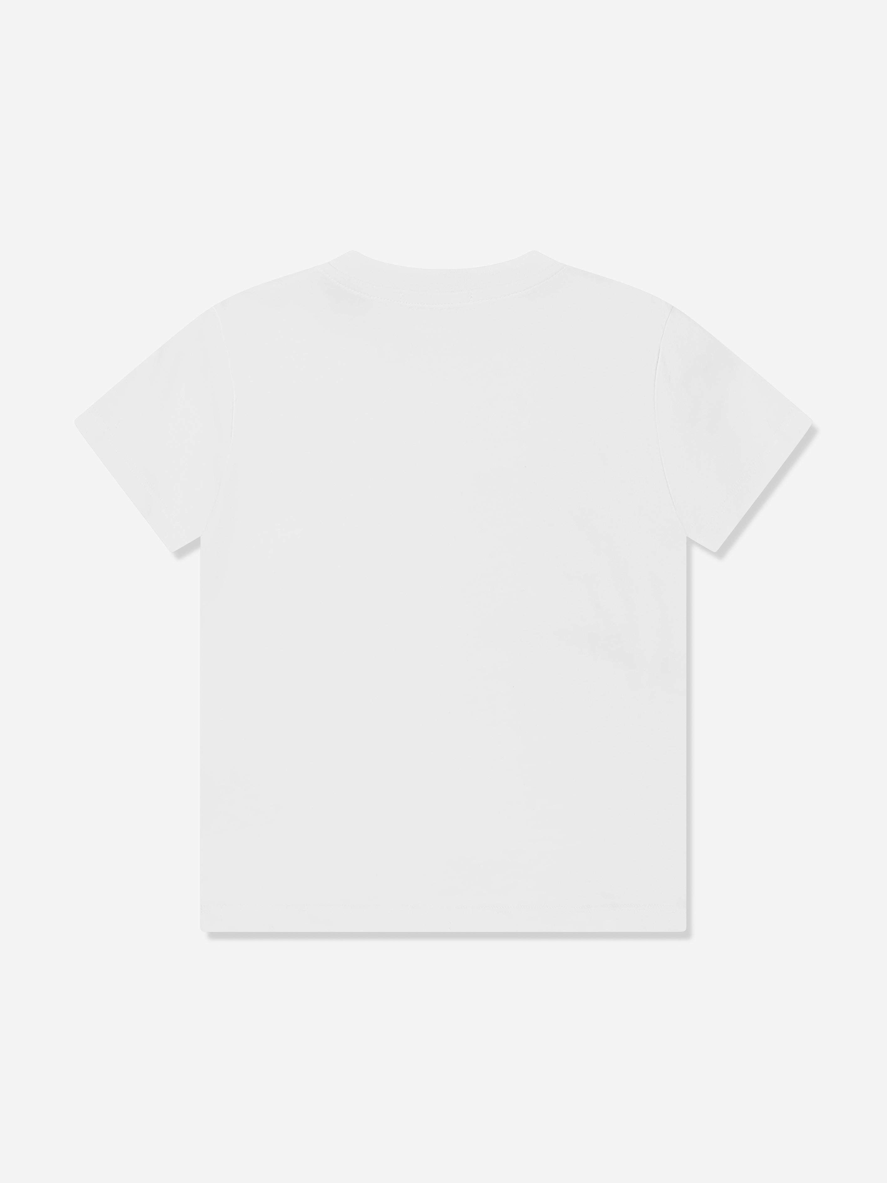 MSGM Kids Logo Print T-Shirt in White