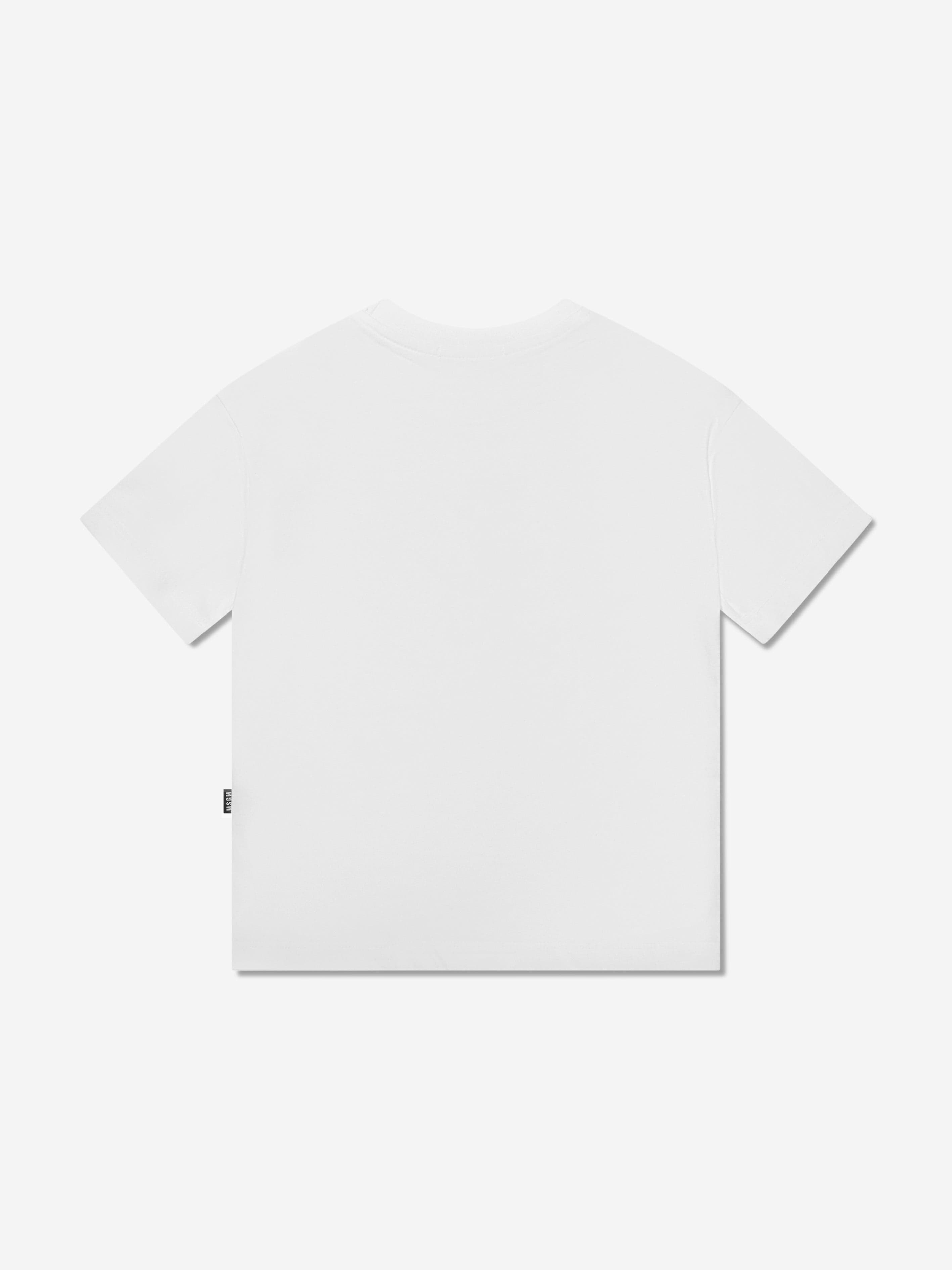 MSGM Kids Logo T-Shirt in White