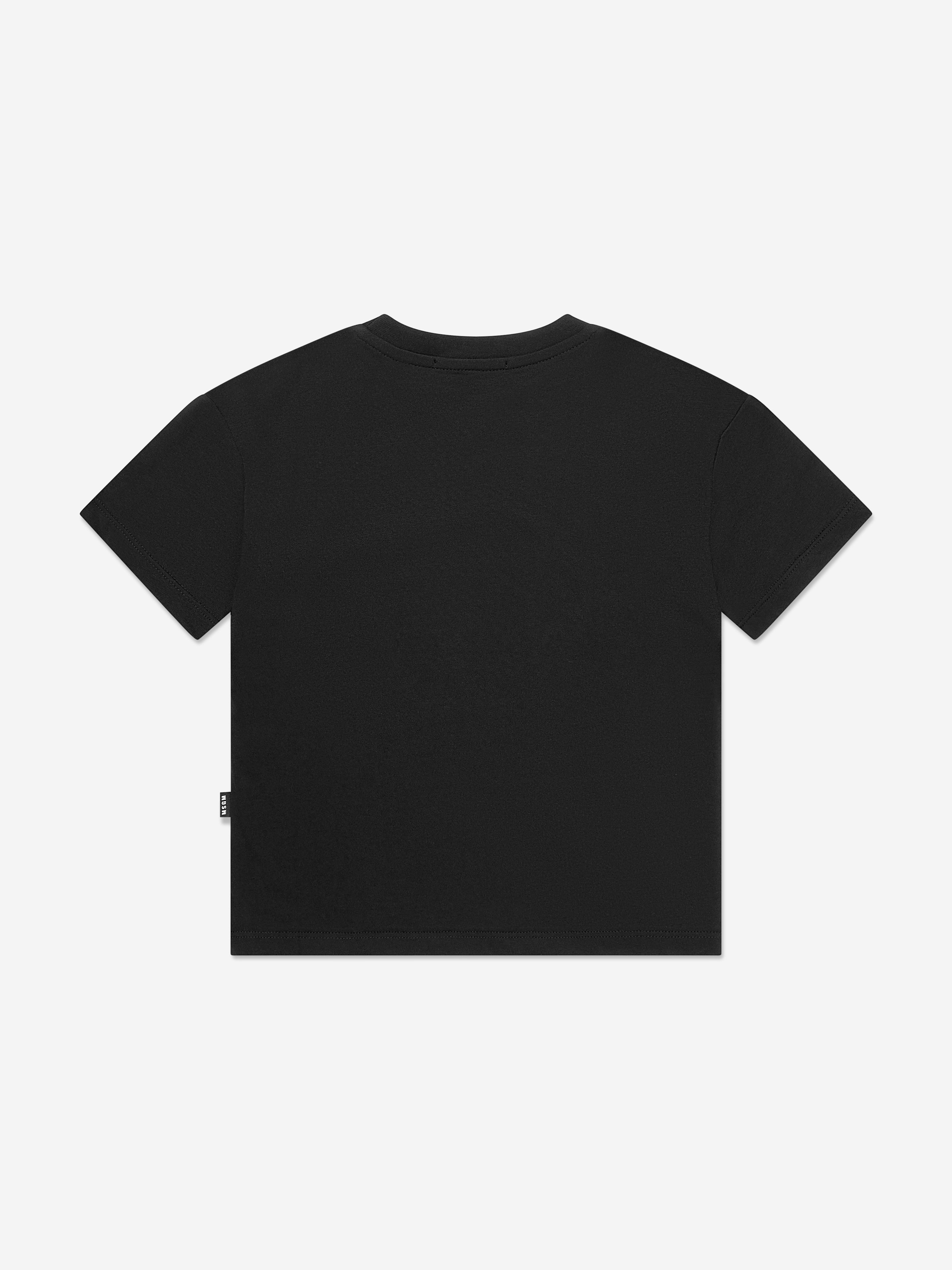 MSGM Kids Logo T-Shirt in Black