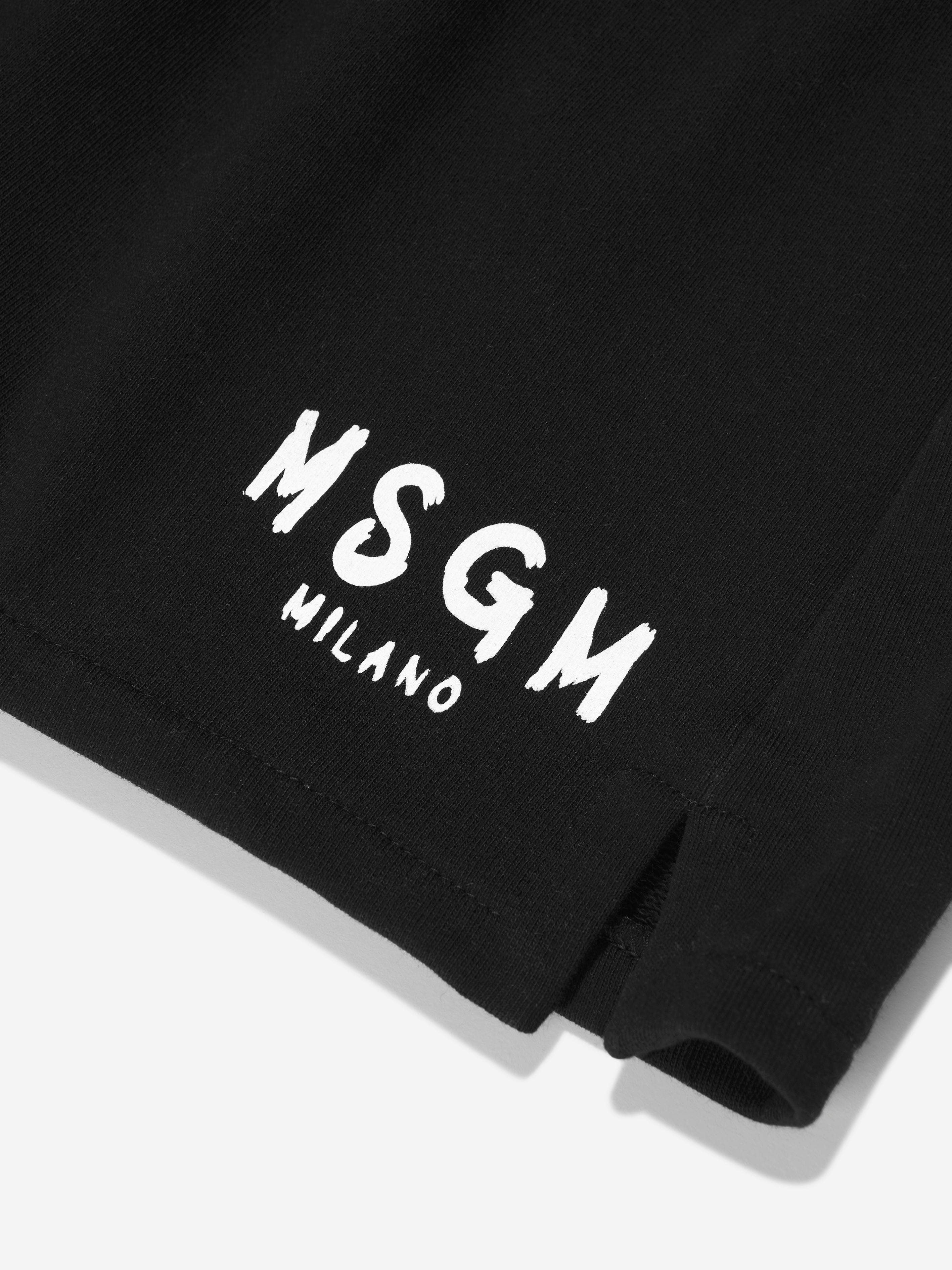 MSGM Girls Fleece Skirt in Black