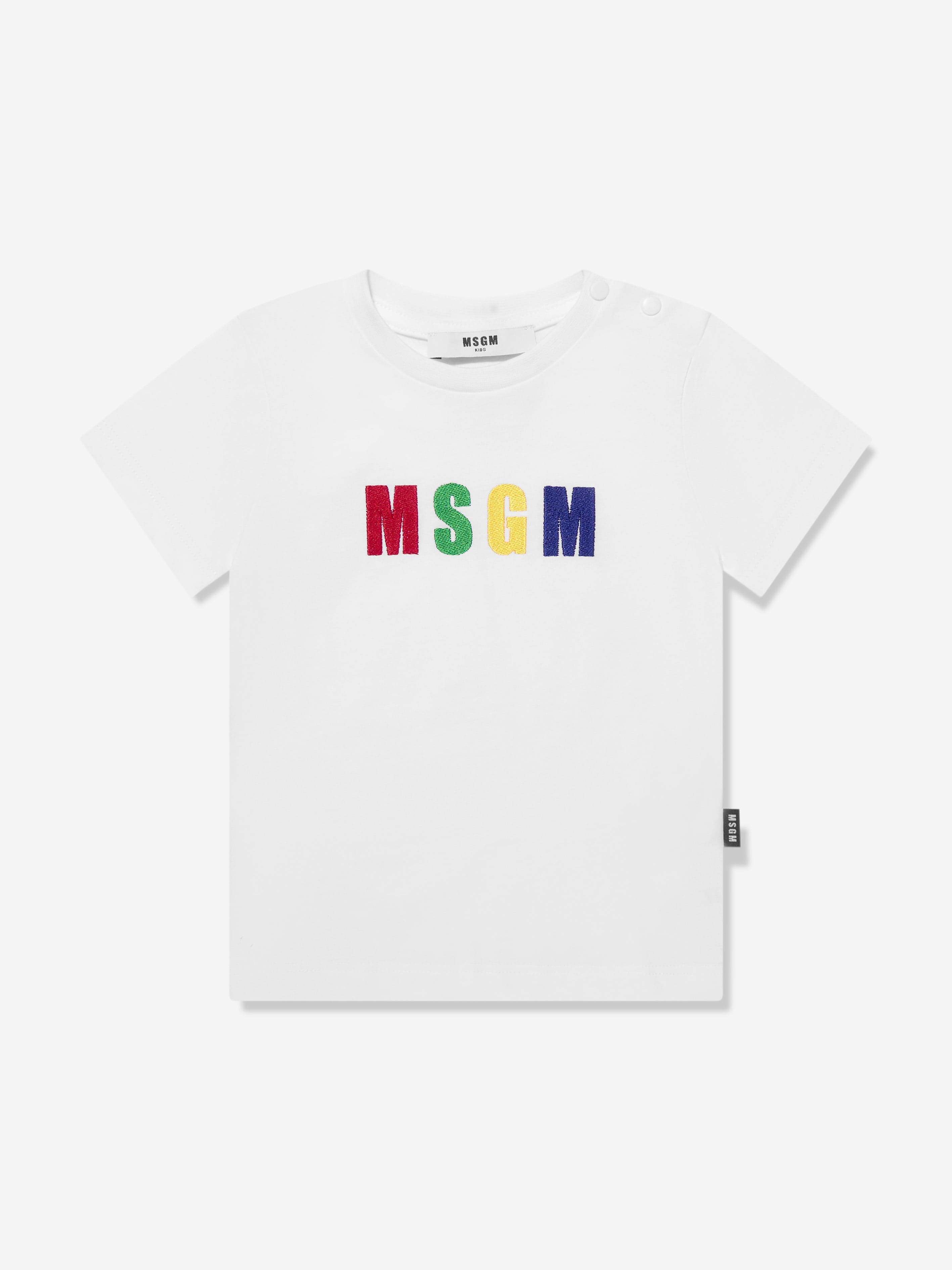 MSGM Baby Logo T-Shirt in White