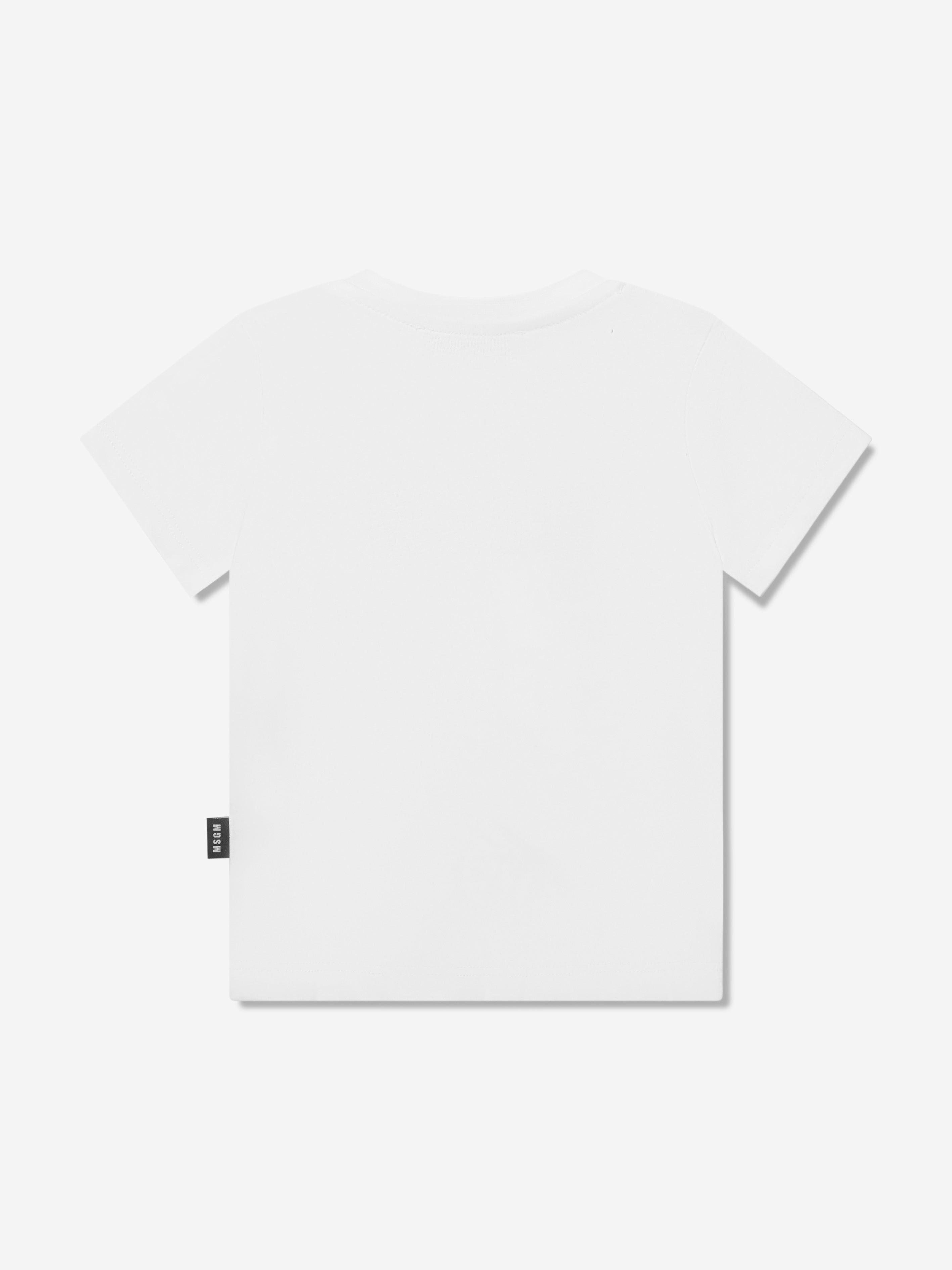 MSGM Baby Logo T-Shirt in White