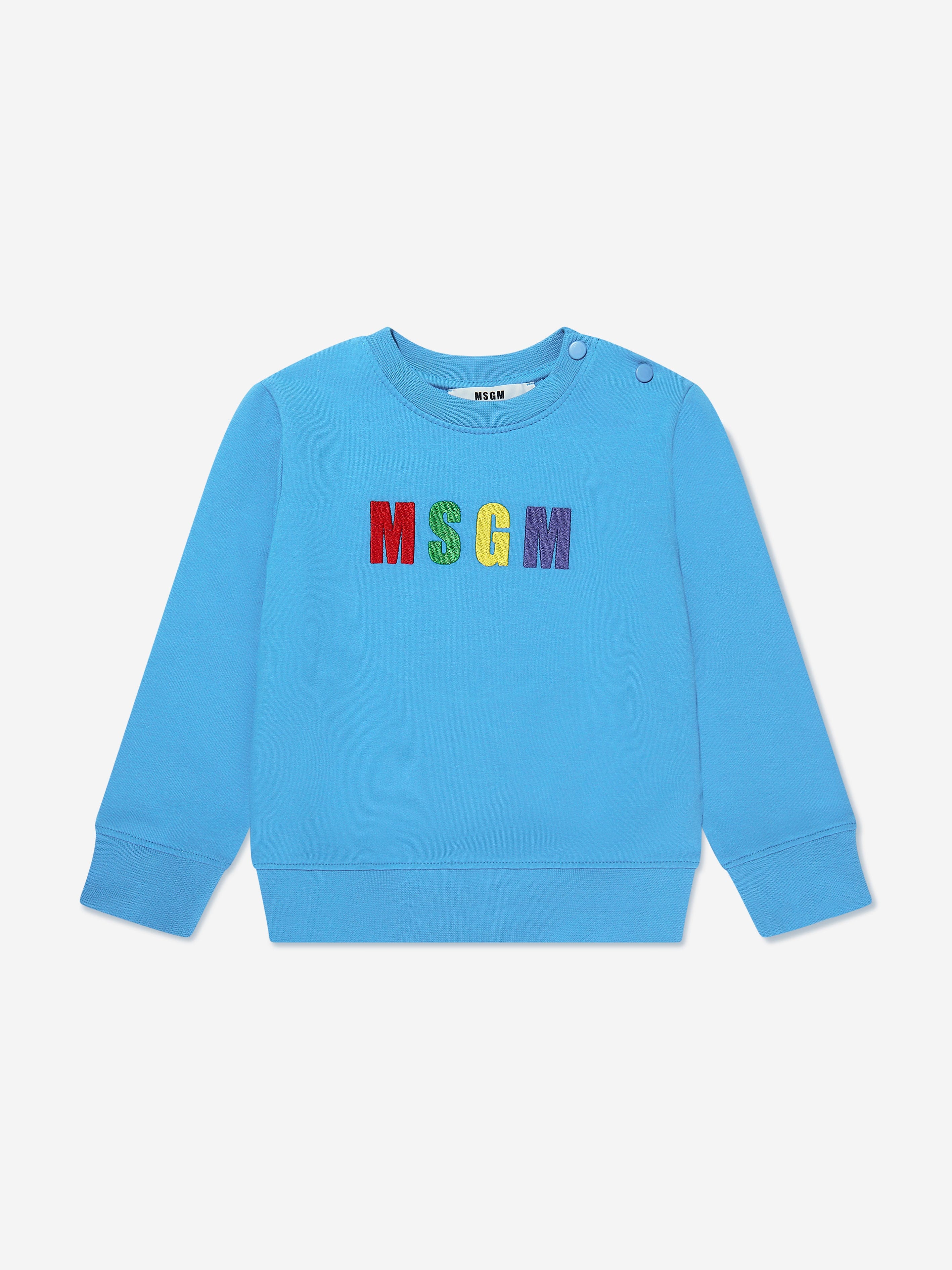 MSGM Baby Logo Sweatshirt in Blue