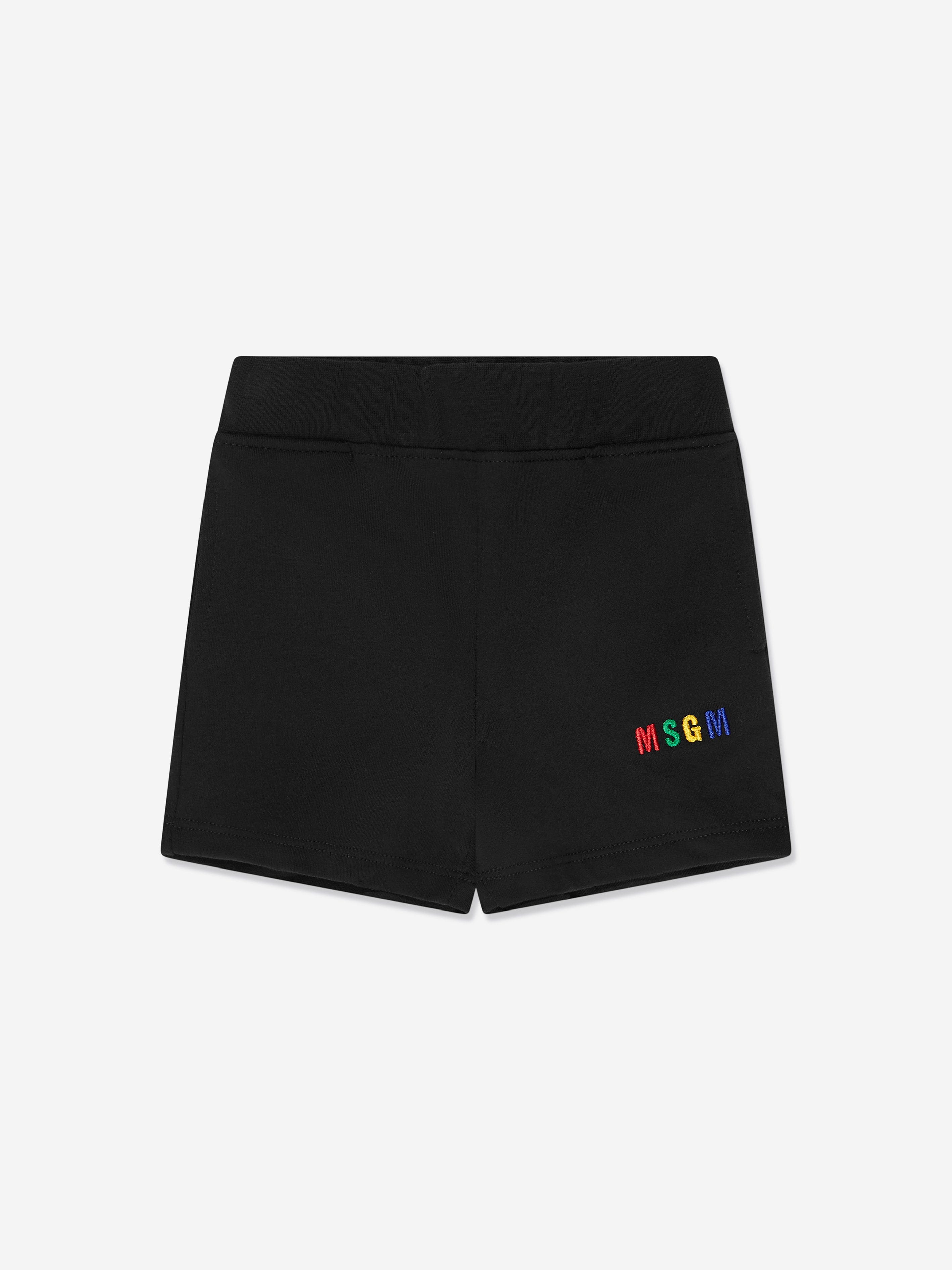 MSGM Baby T-Shirt And Shorts Set in Black