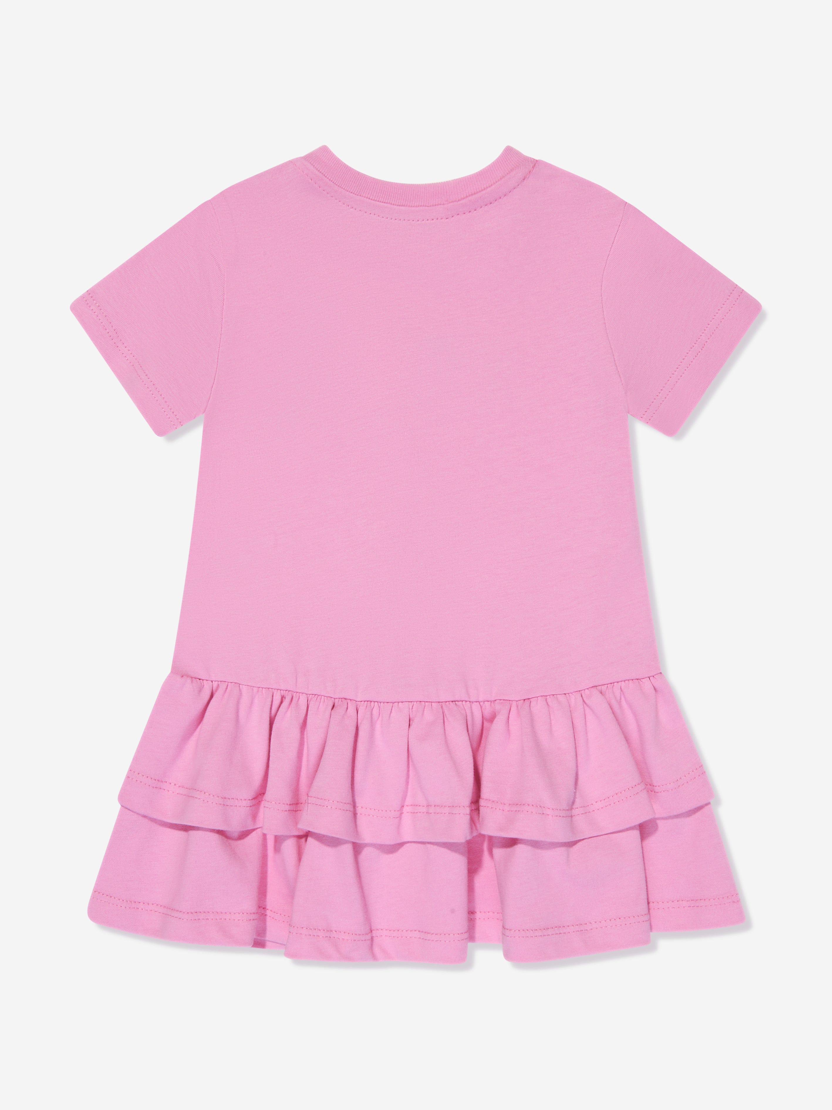 MSGM Baby Girls Logo T-Shirt Dress in Pink