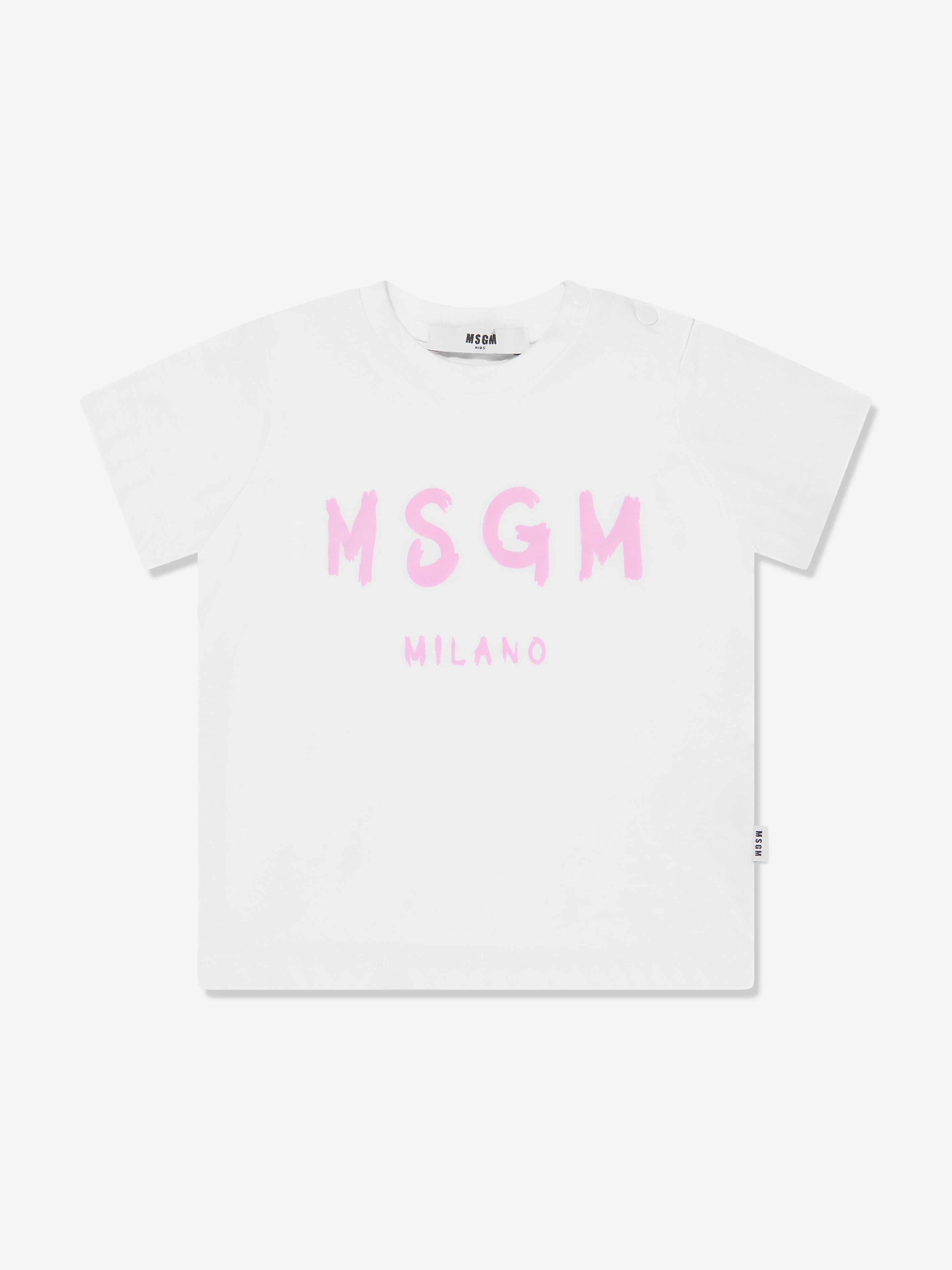 MSGM Baby Girls T-Shirt And Skirt Set in Pink