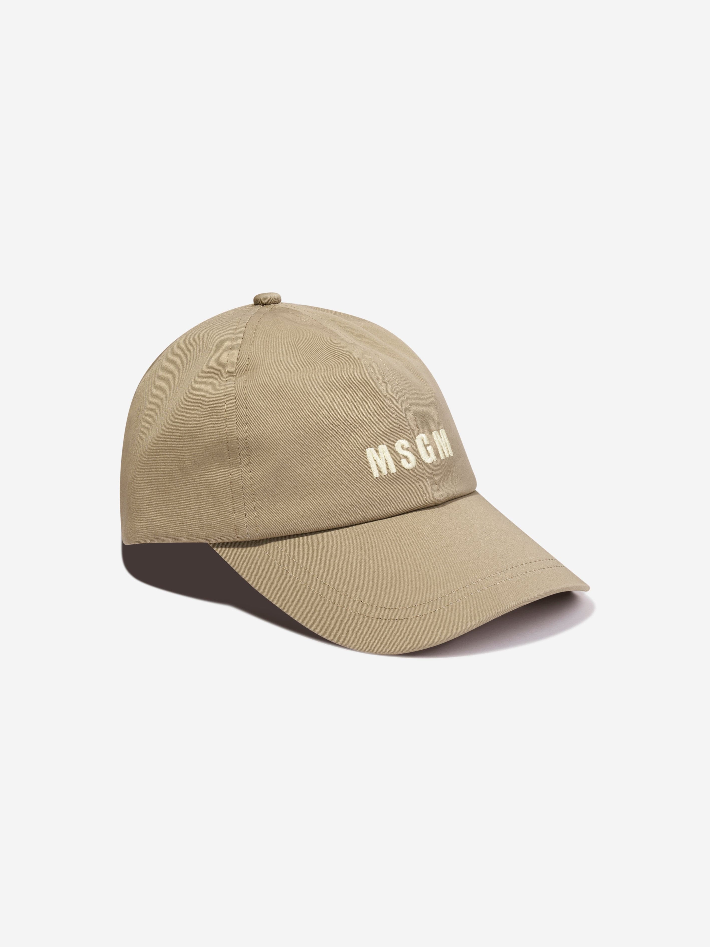 MSGM Kids Logo Cap in Beige