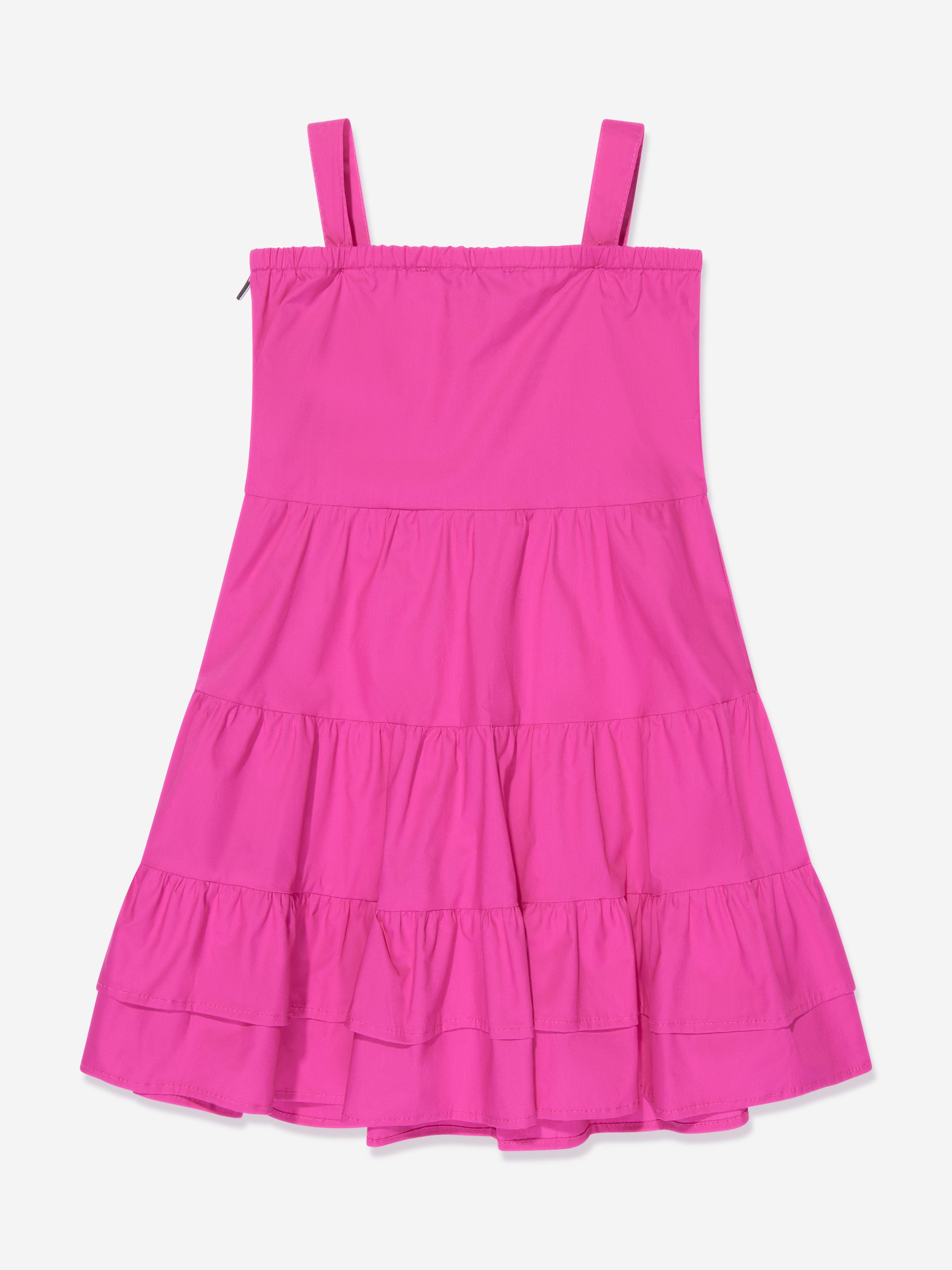 MSGM Girls Ruffle Dress in Pink