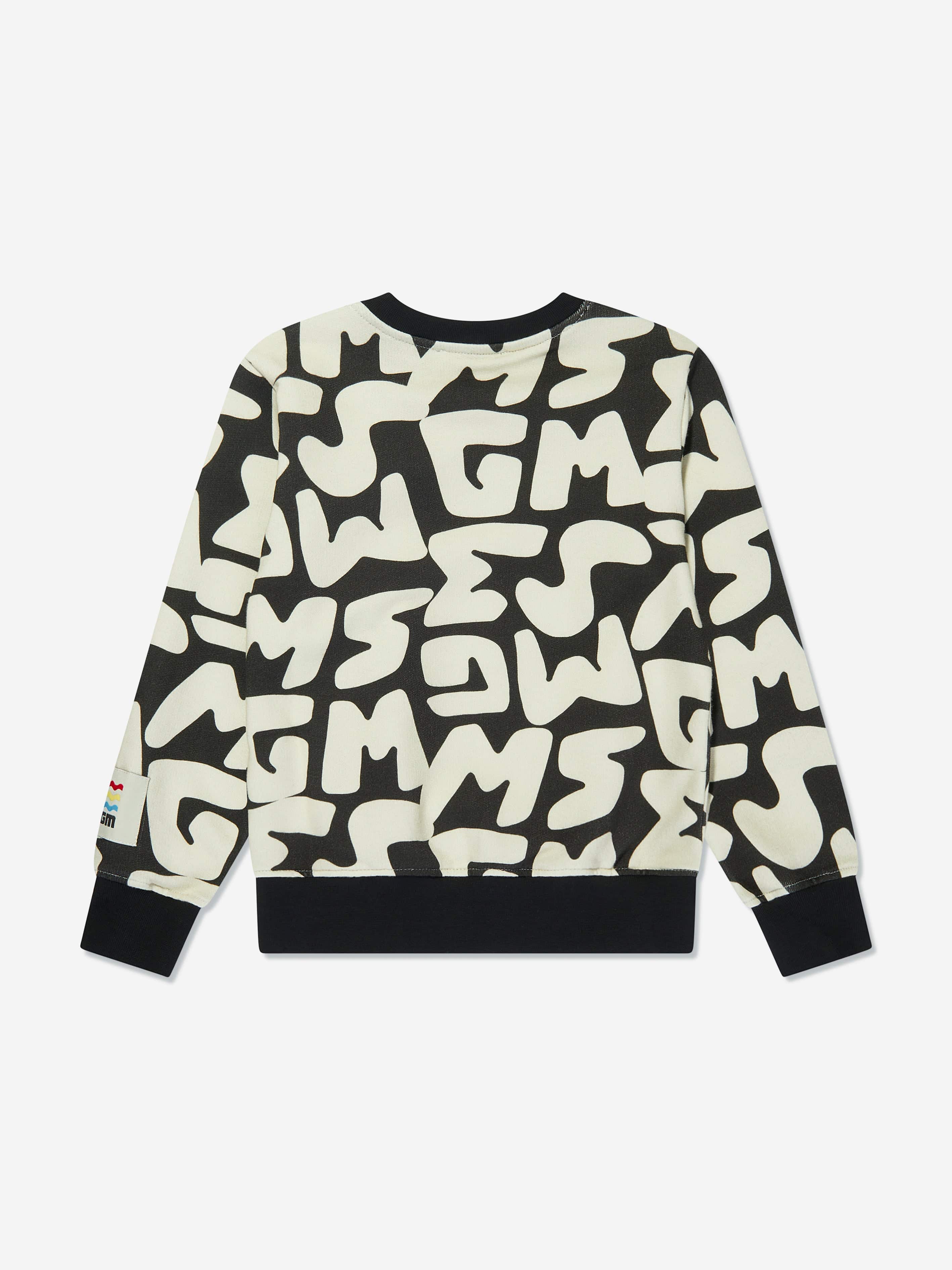 MSGM Kids Logo Sweatshirt in Black