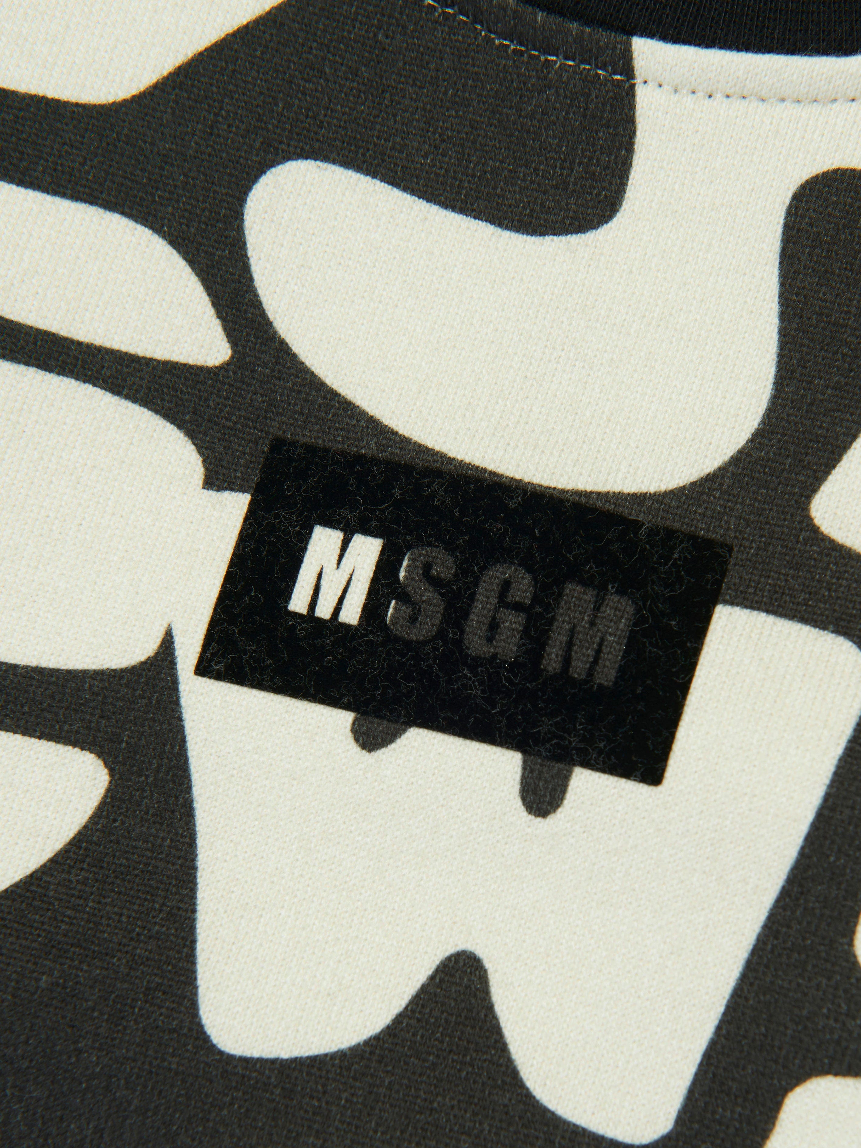 MSGM Kids Logo Sweatshirt in Black