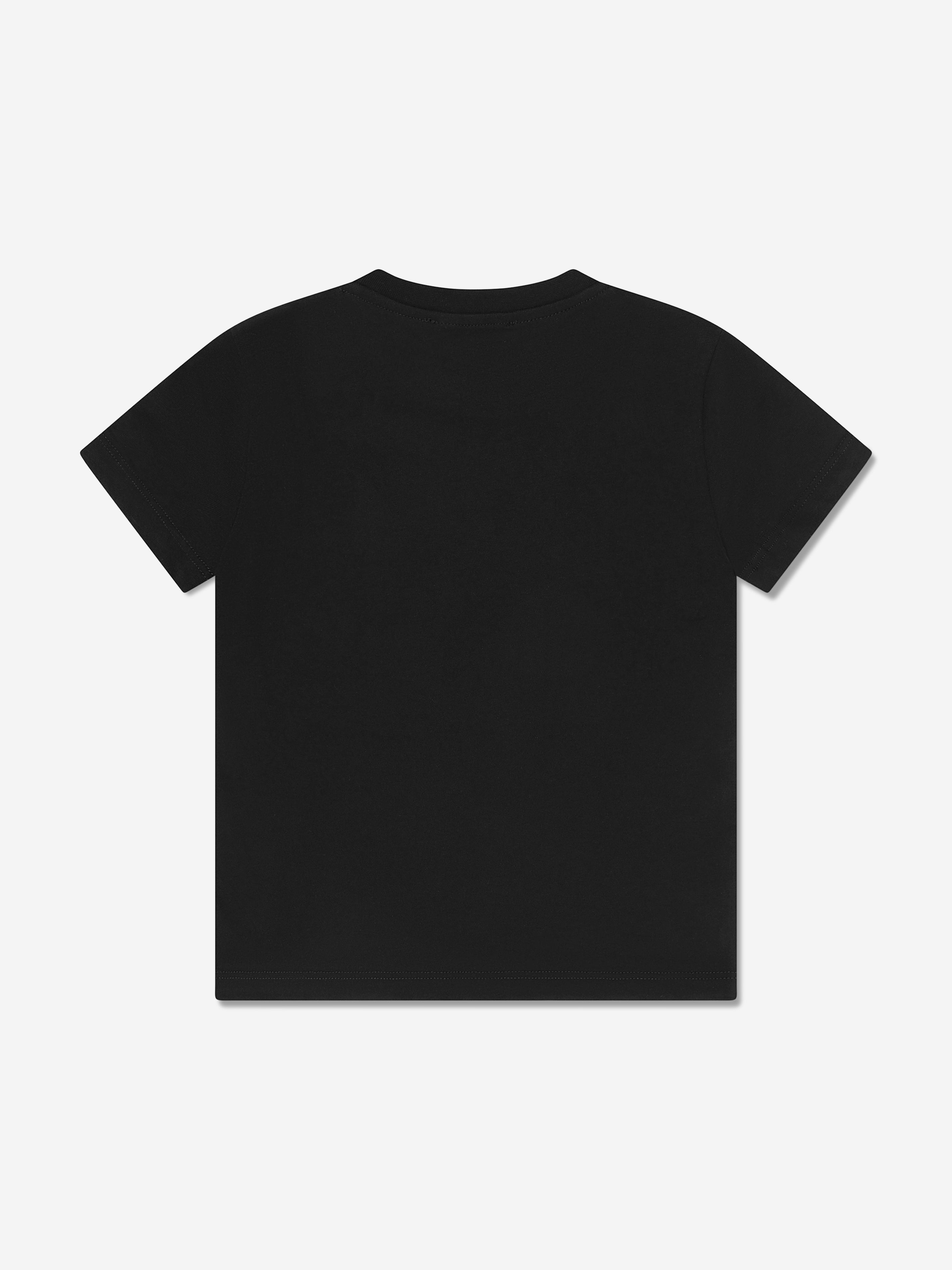 MSGM Kids Logo Print T-Shirt in Black