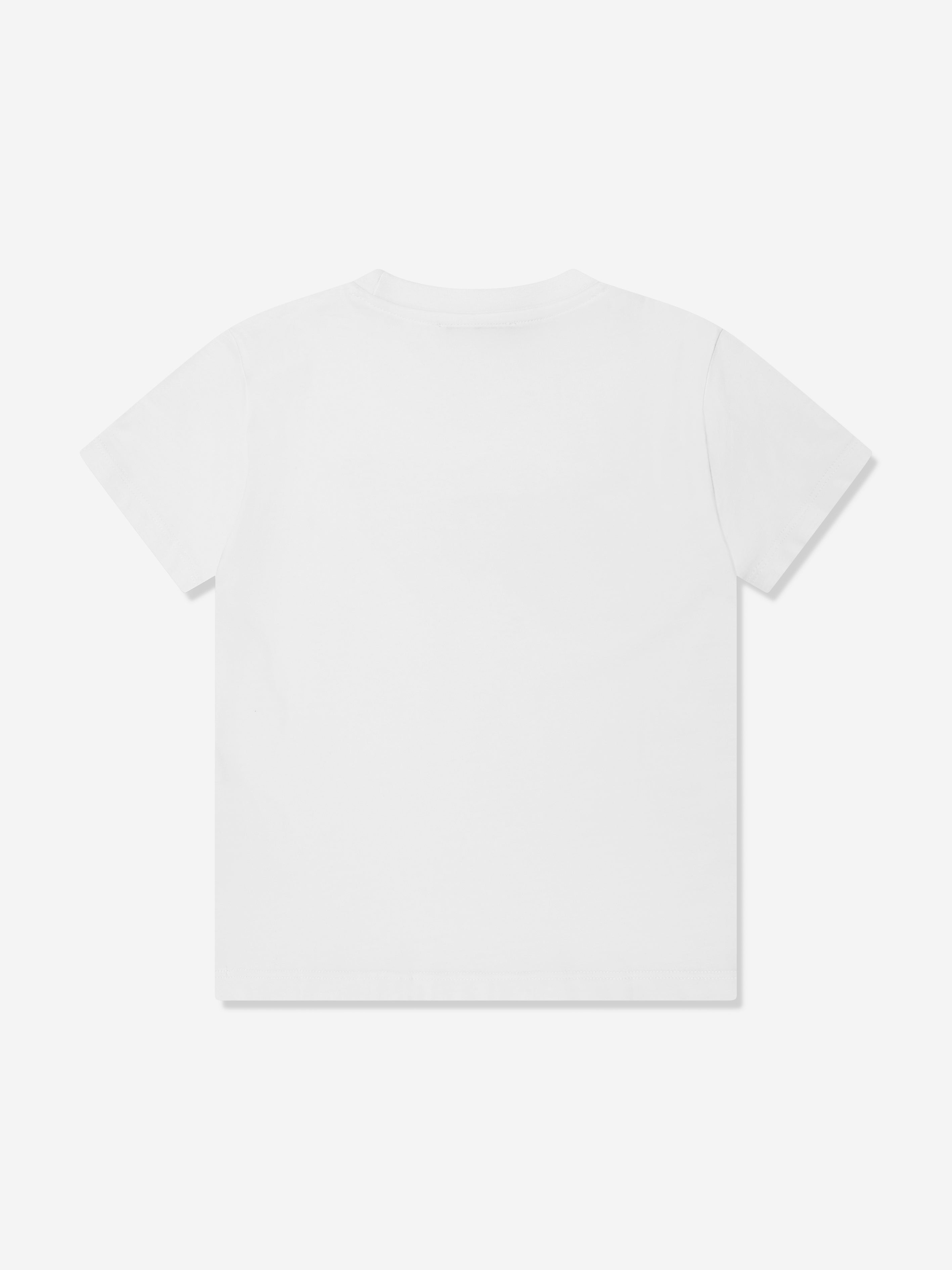 MSGM Kids Logo Print T-Shirt in White