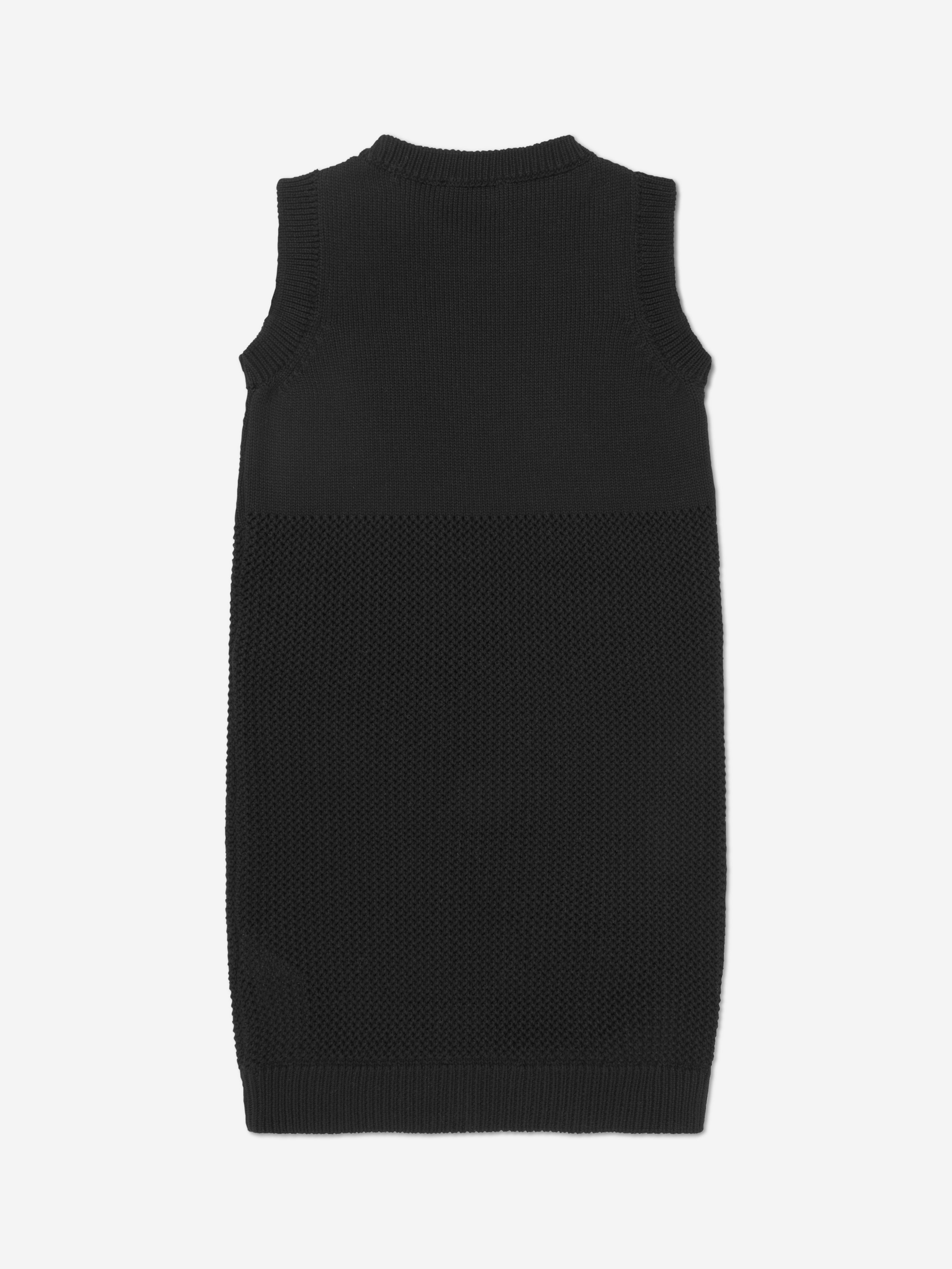 MSGM Girls Tank Top Logo Dress in Black