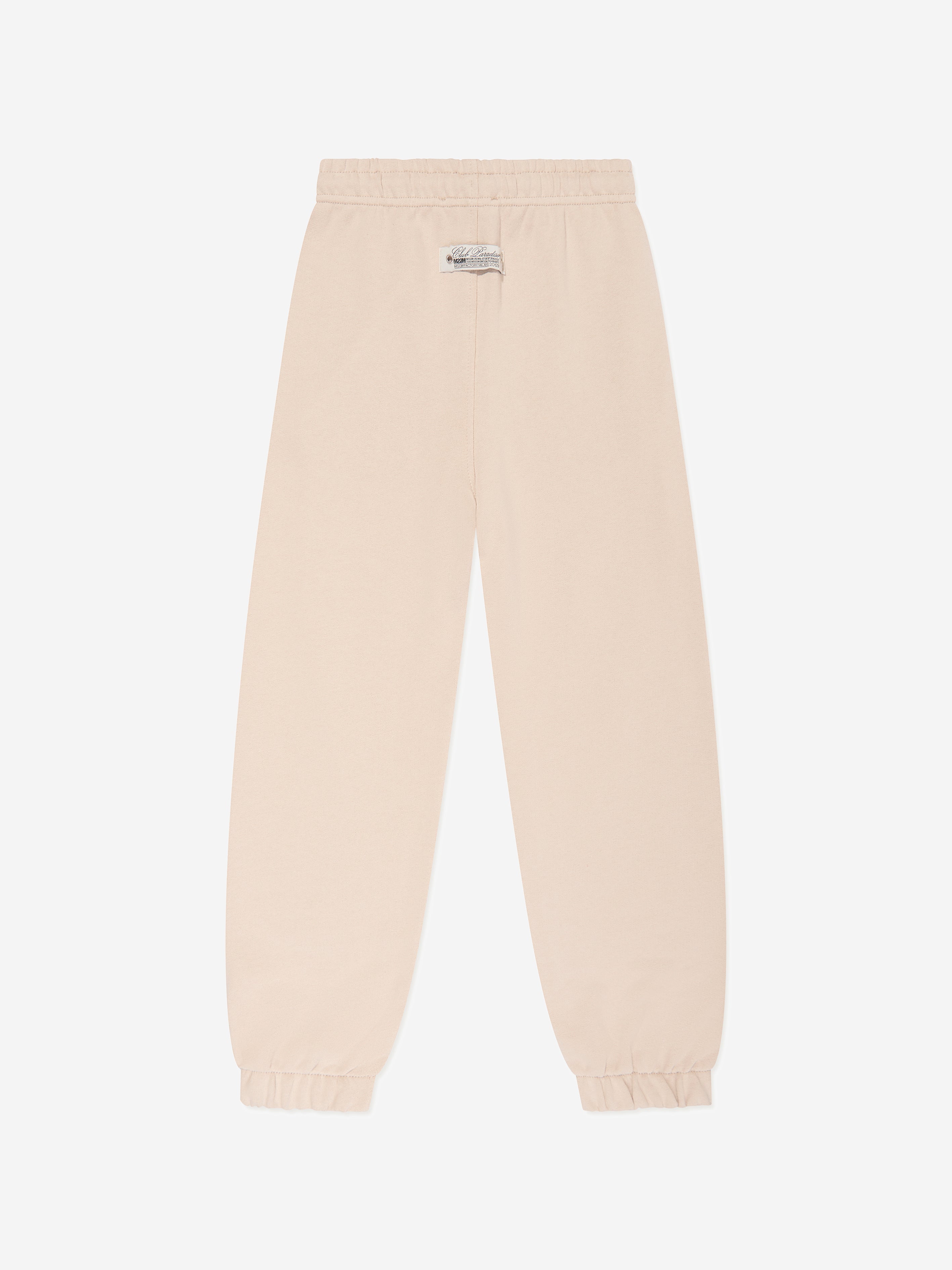 MSGM Boys Fleece Joggers in Beige