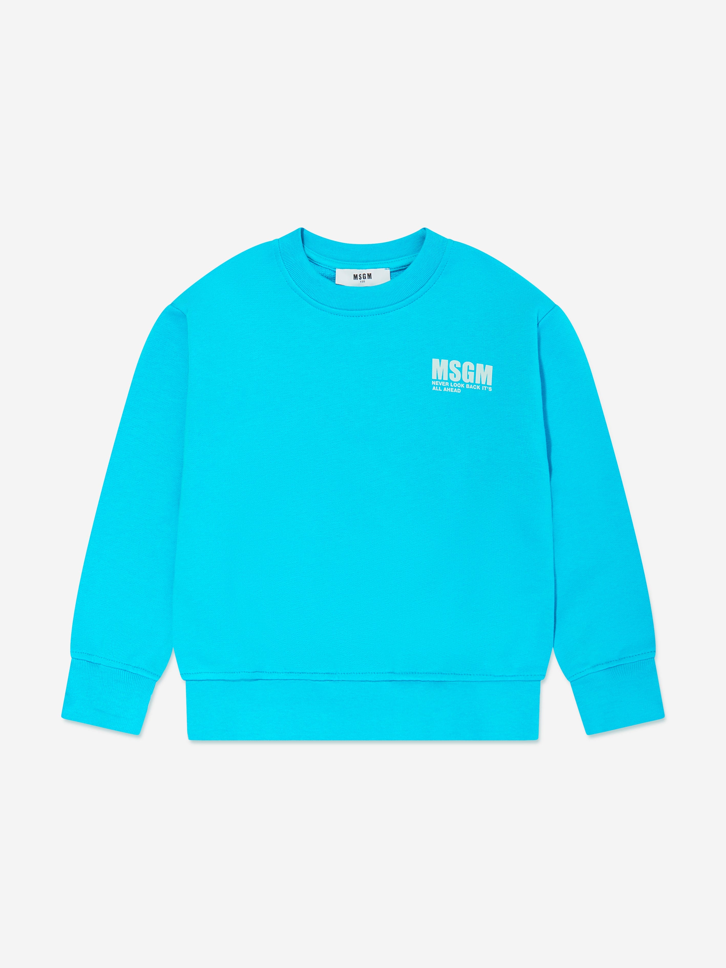 MSGM Boys Logo Sweatshirt in Blue