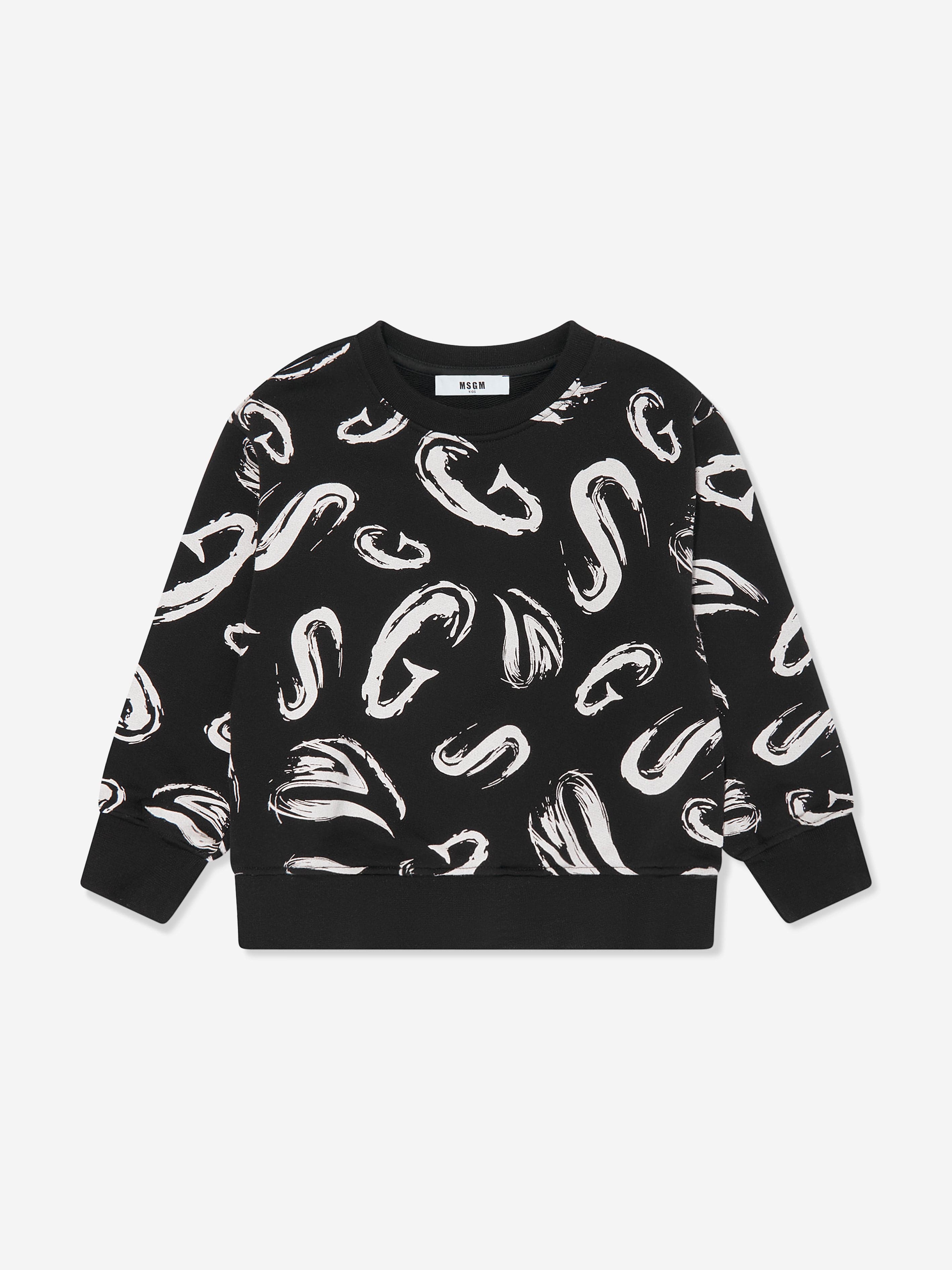 MSGM Boys Logo Sweatshirt in Black