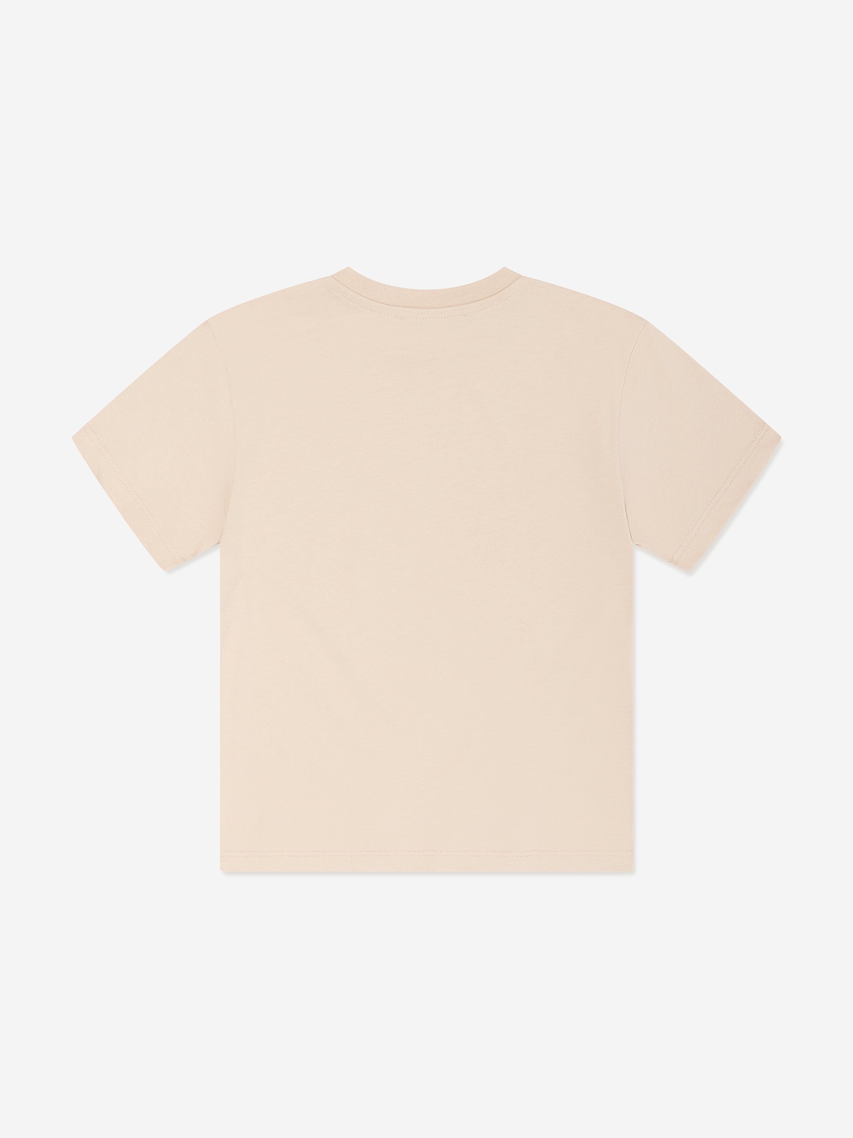 MSGM Boys Jersey Pocket T-Shirt in Beige