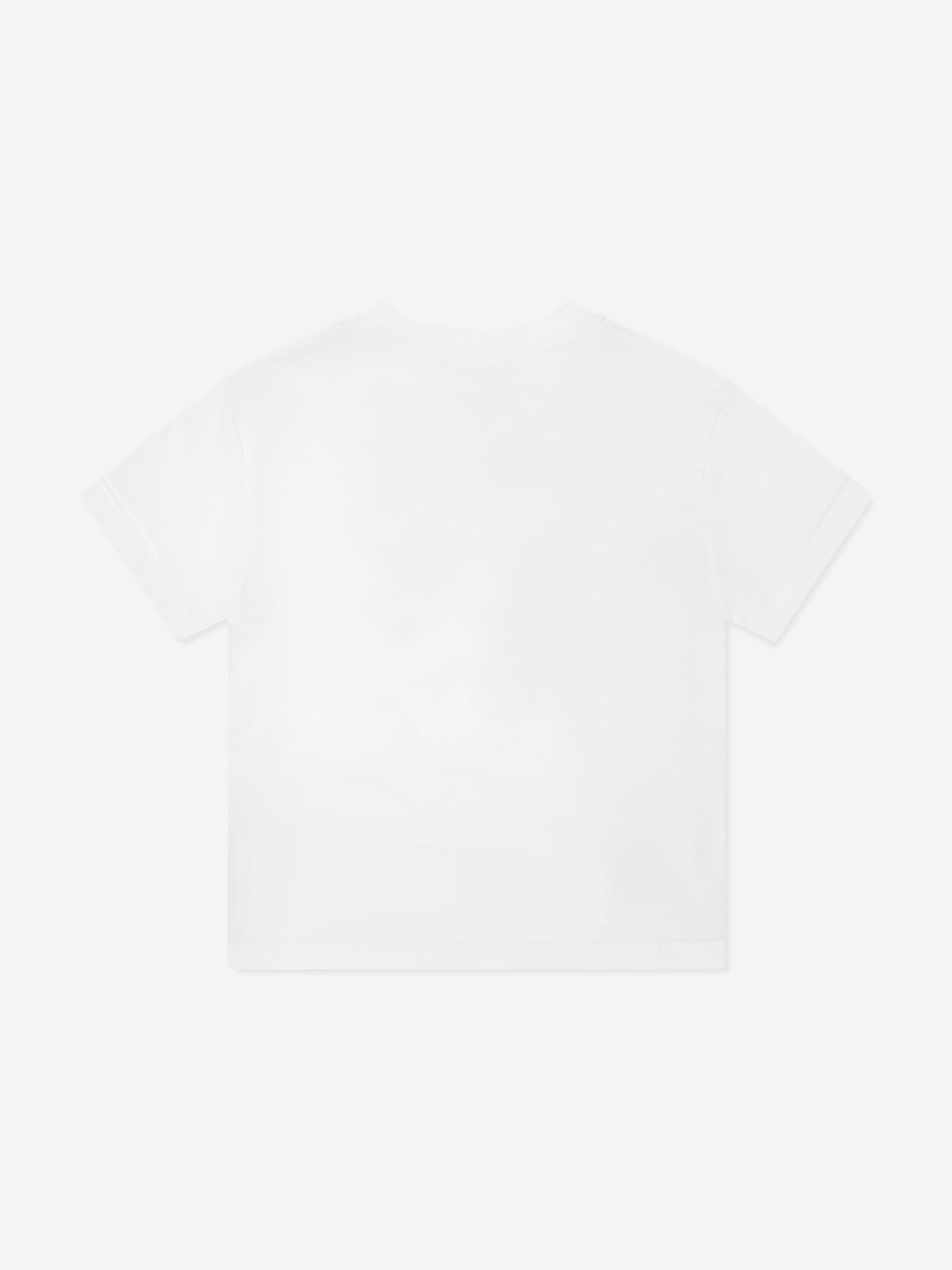 MSGM Boys Jersey Logo T-Shirt in White