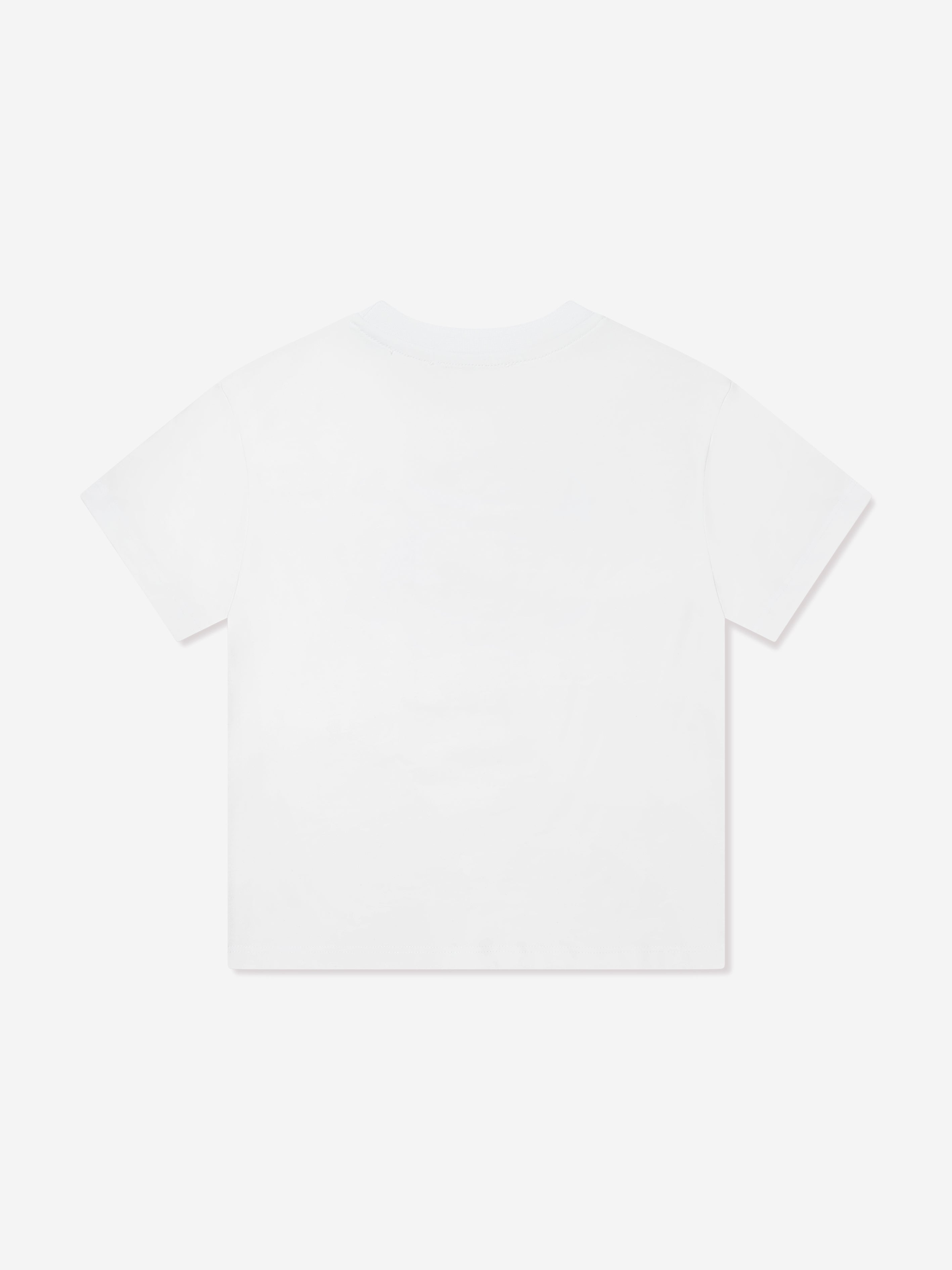 MSGM Boys Jersey Logo T-Shirt in White