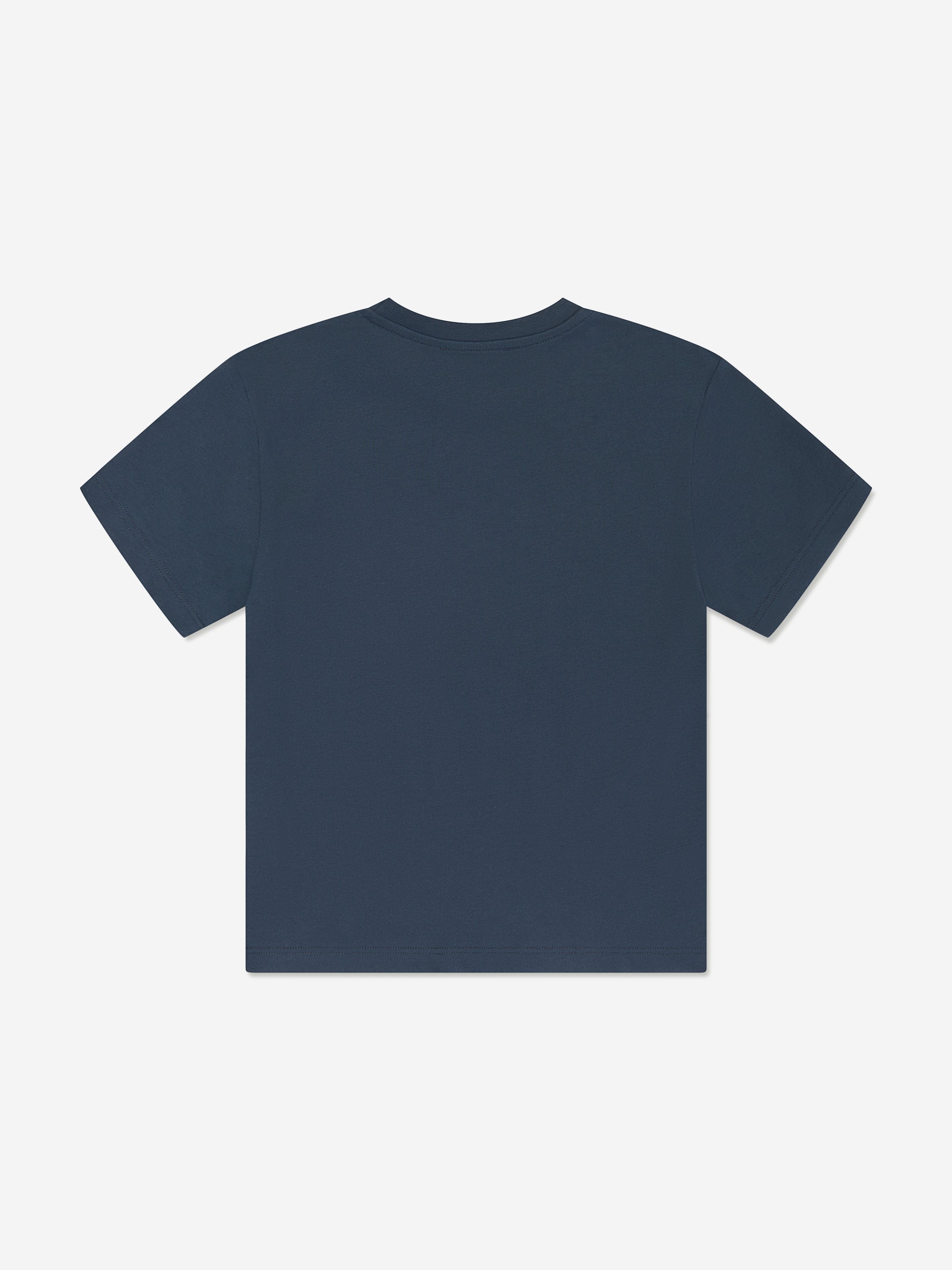 MSGM Boys Jersey Logo T-Shirt in Navy