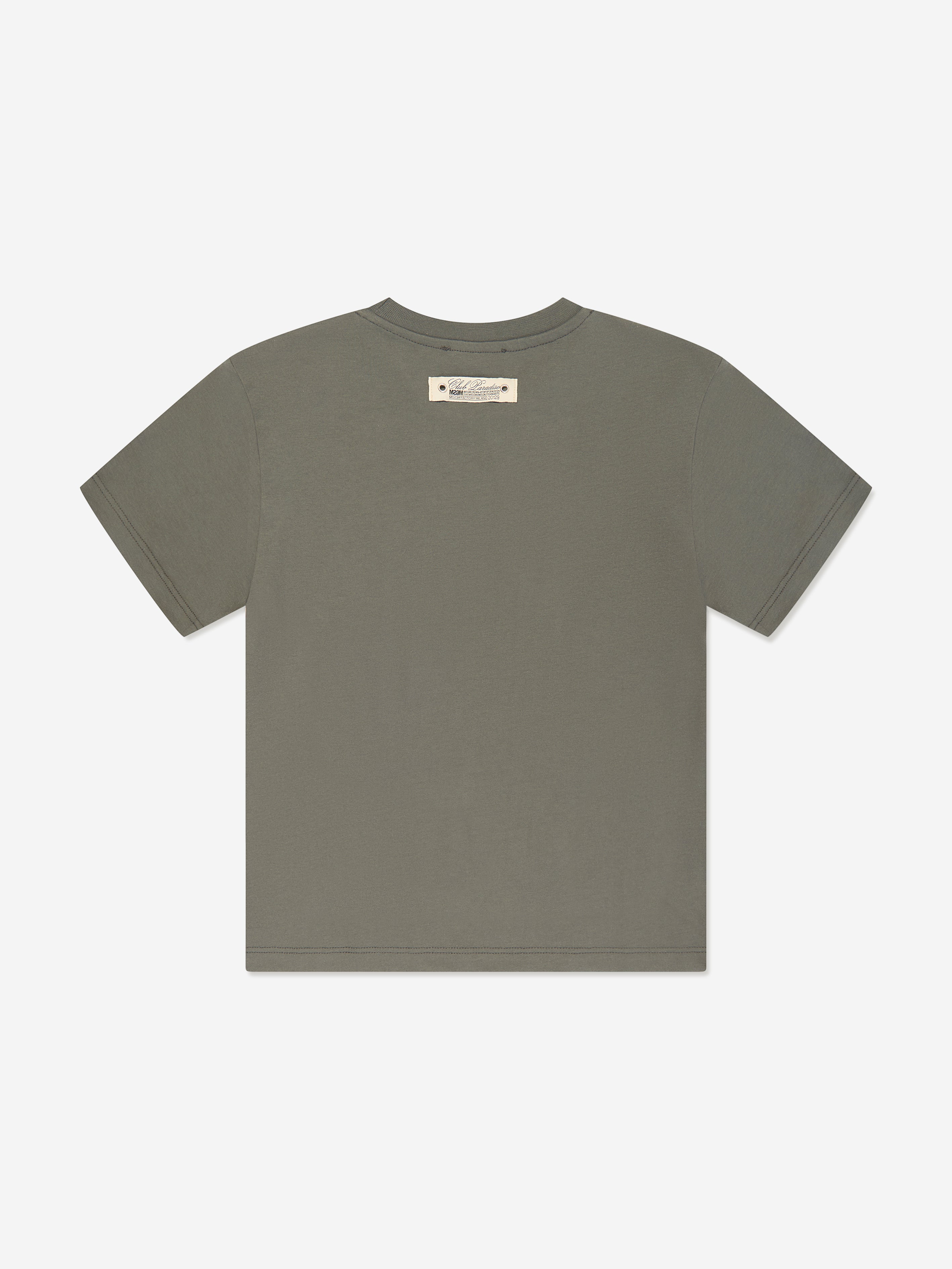 MSGM Boys Jersey Logo T-Shirt in Grey