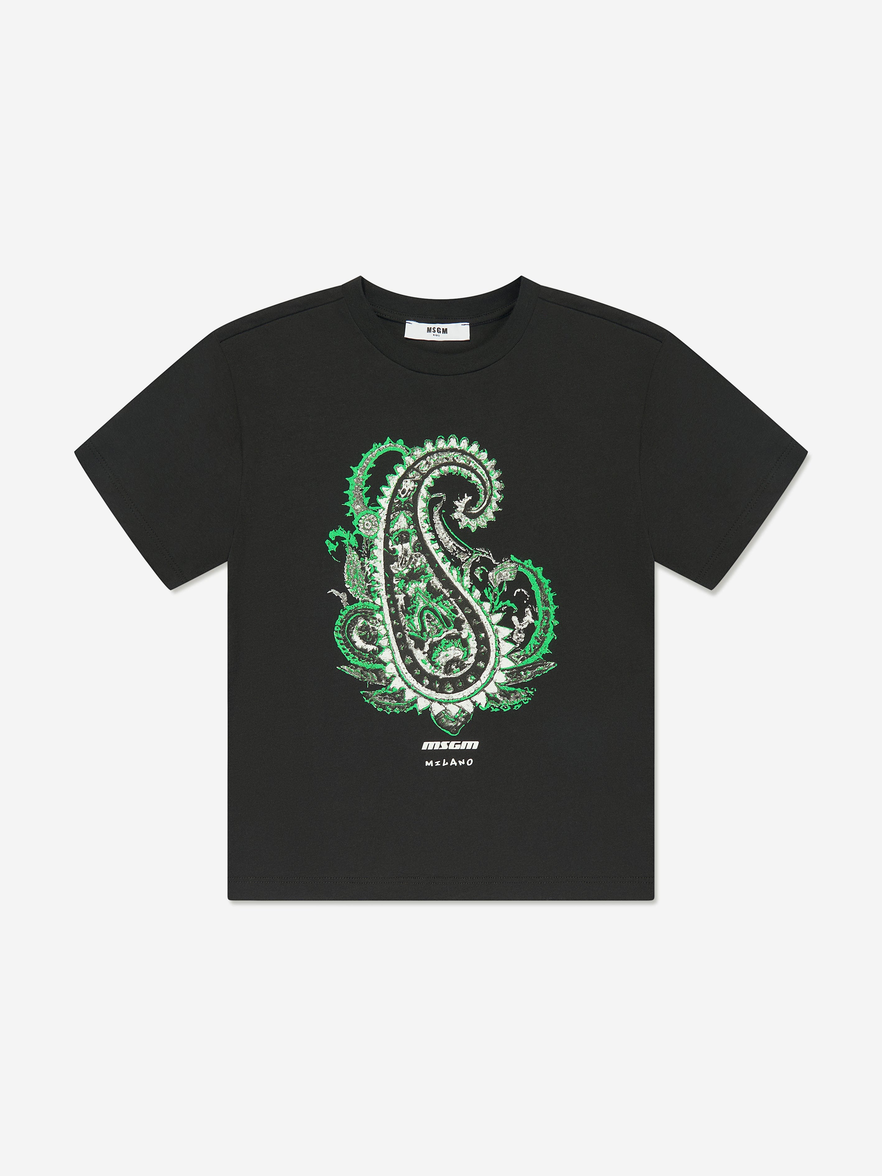 MSGM Boys Jersey T-Shirt in Black