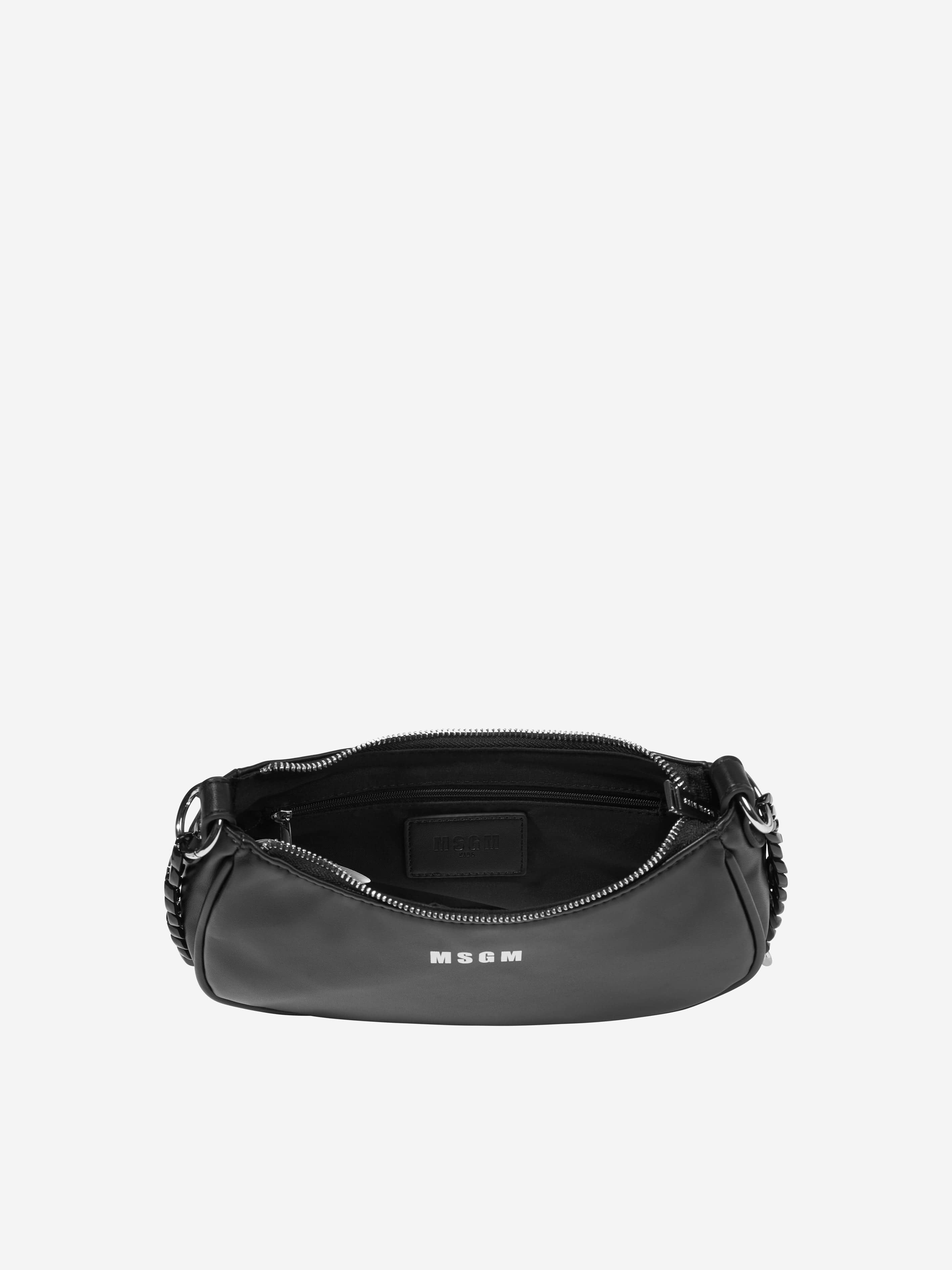 MSGM Girls Eco Leather Handbag in Black