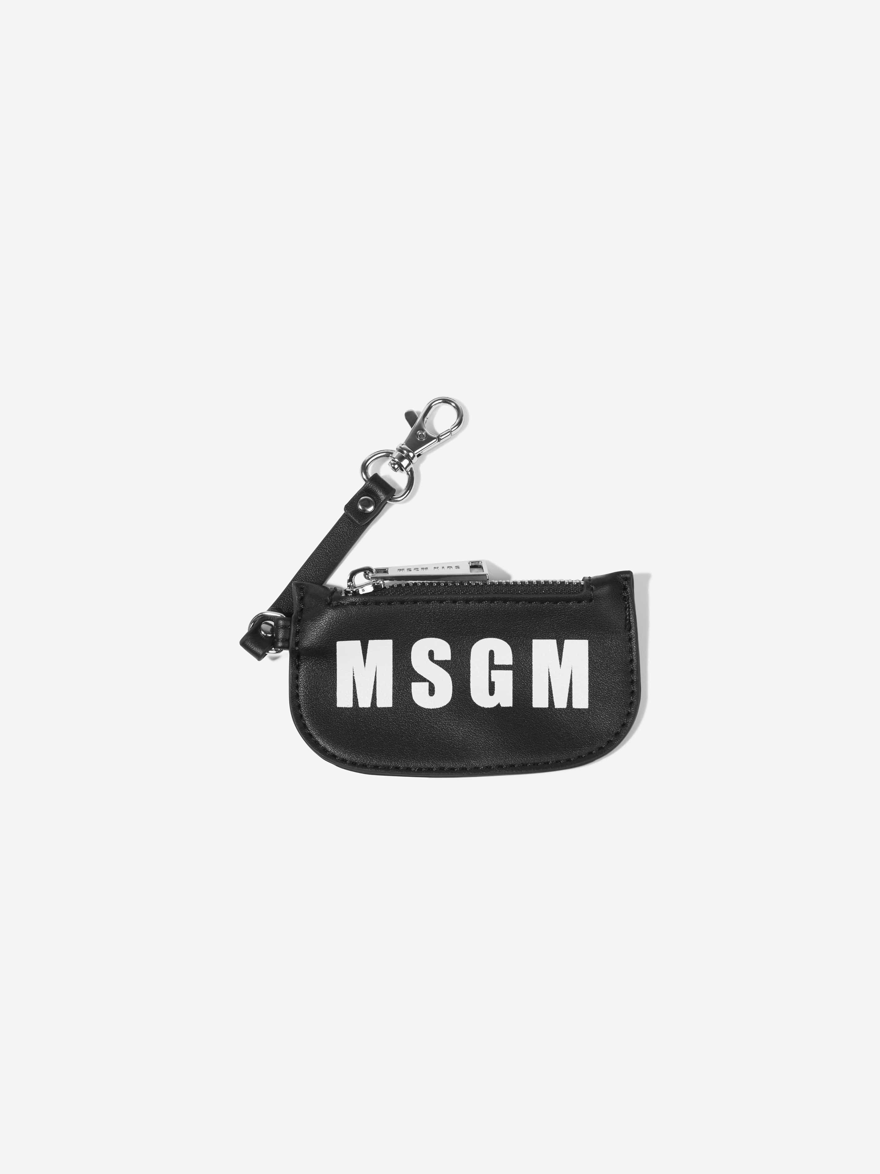 MSGM Girls Eco Leather Handbag in Black