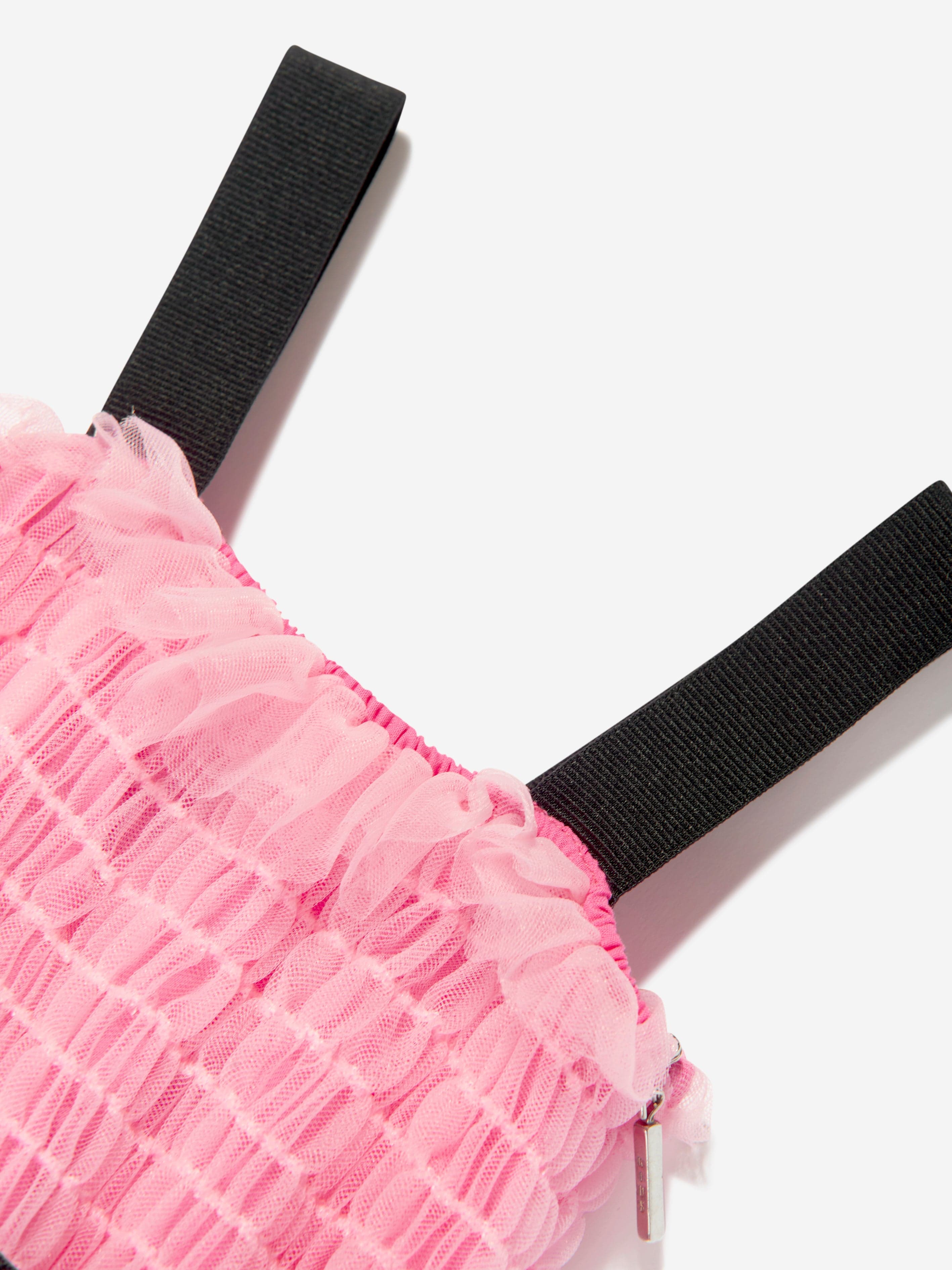 MSGM Girls Tulle Dress in Pink