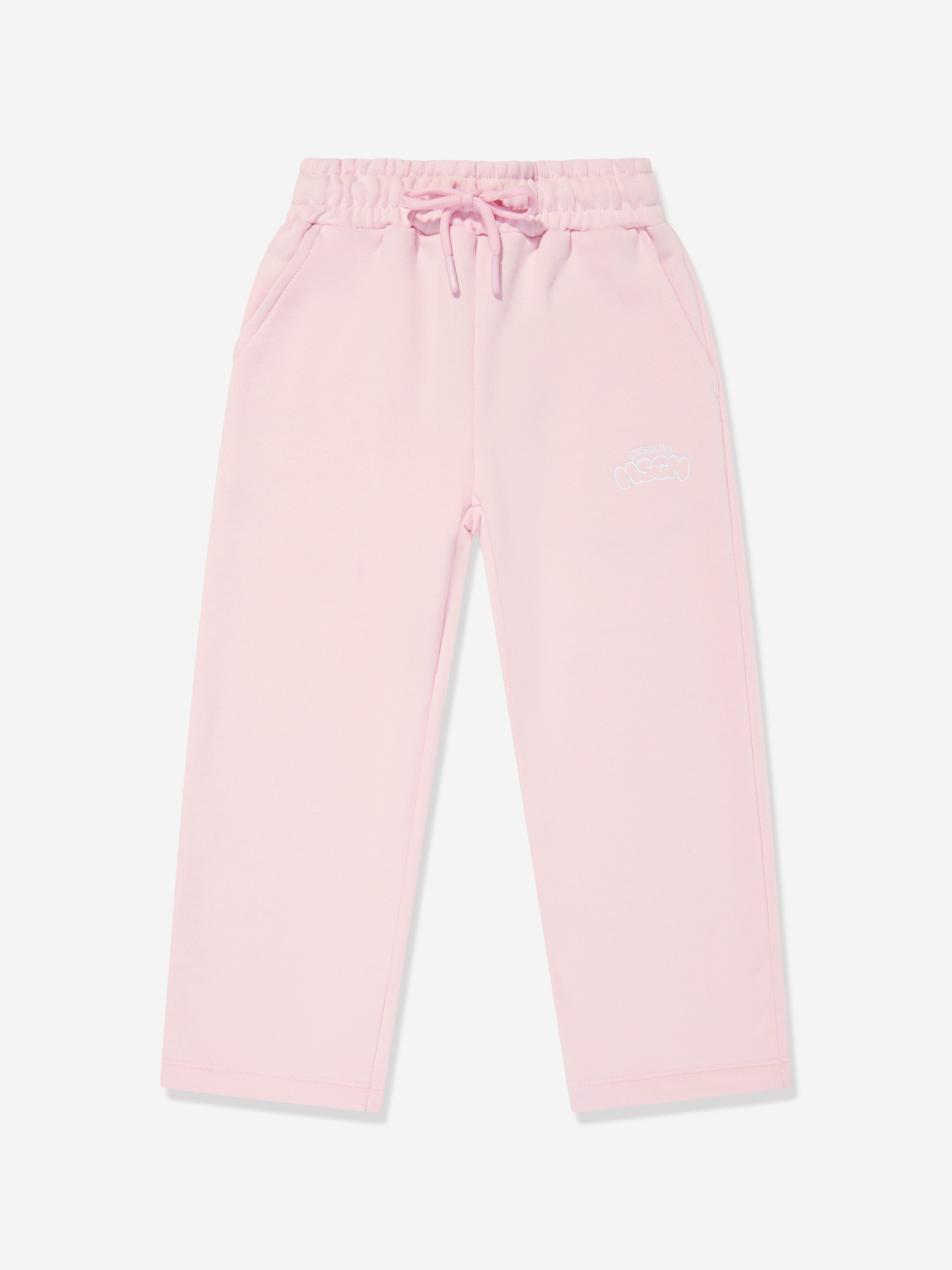 MSGM Girls Fleece Joggers in Pink