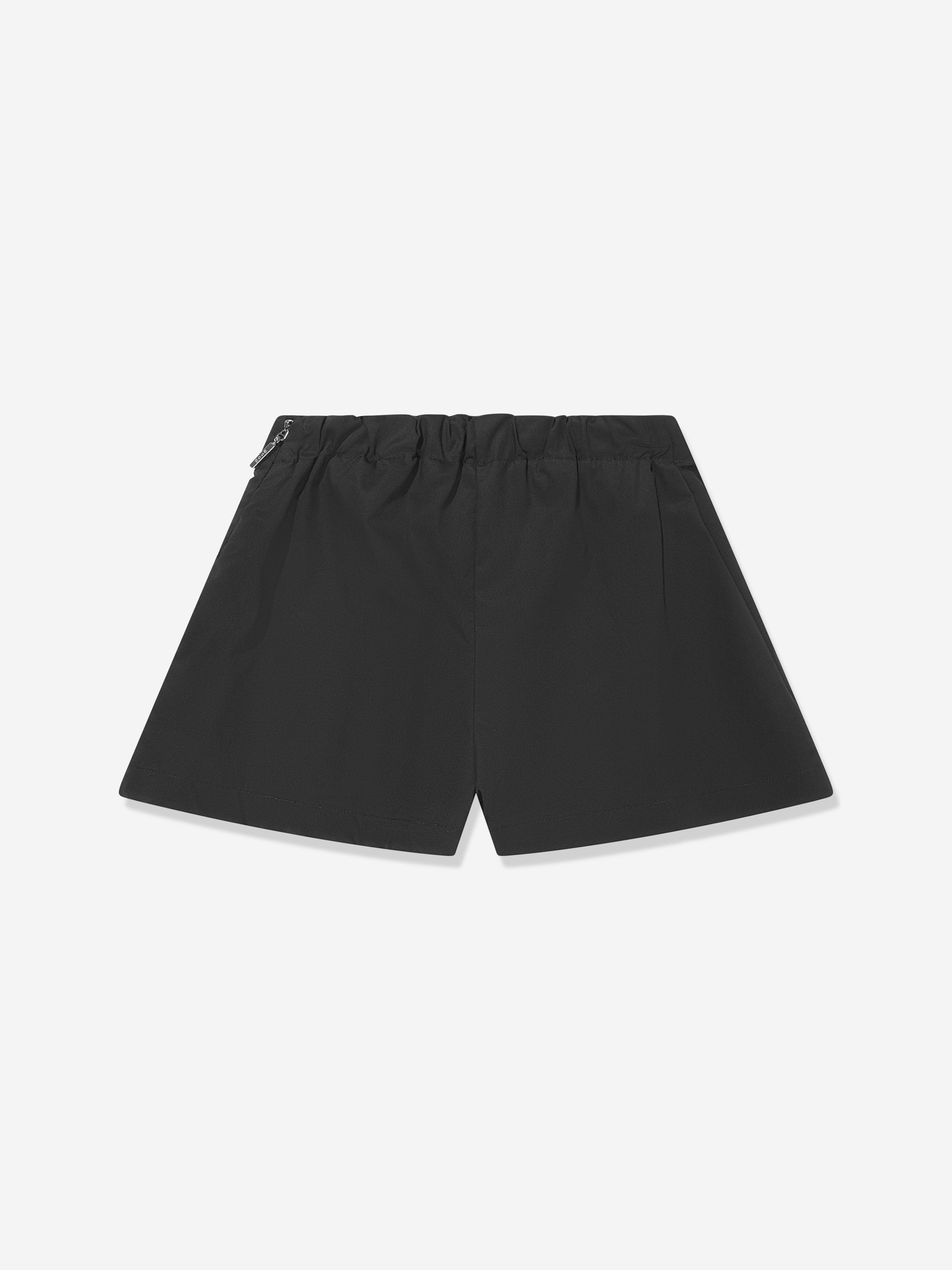 MSGM Girls Poplin Shorts in Black