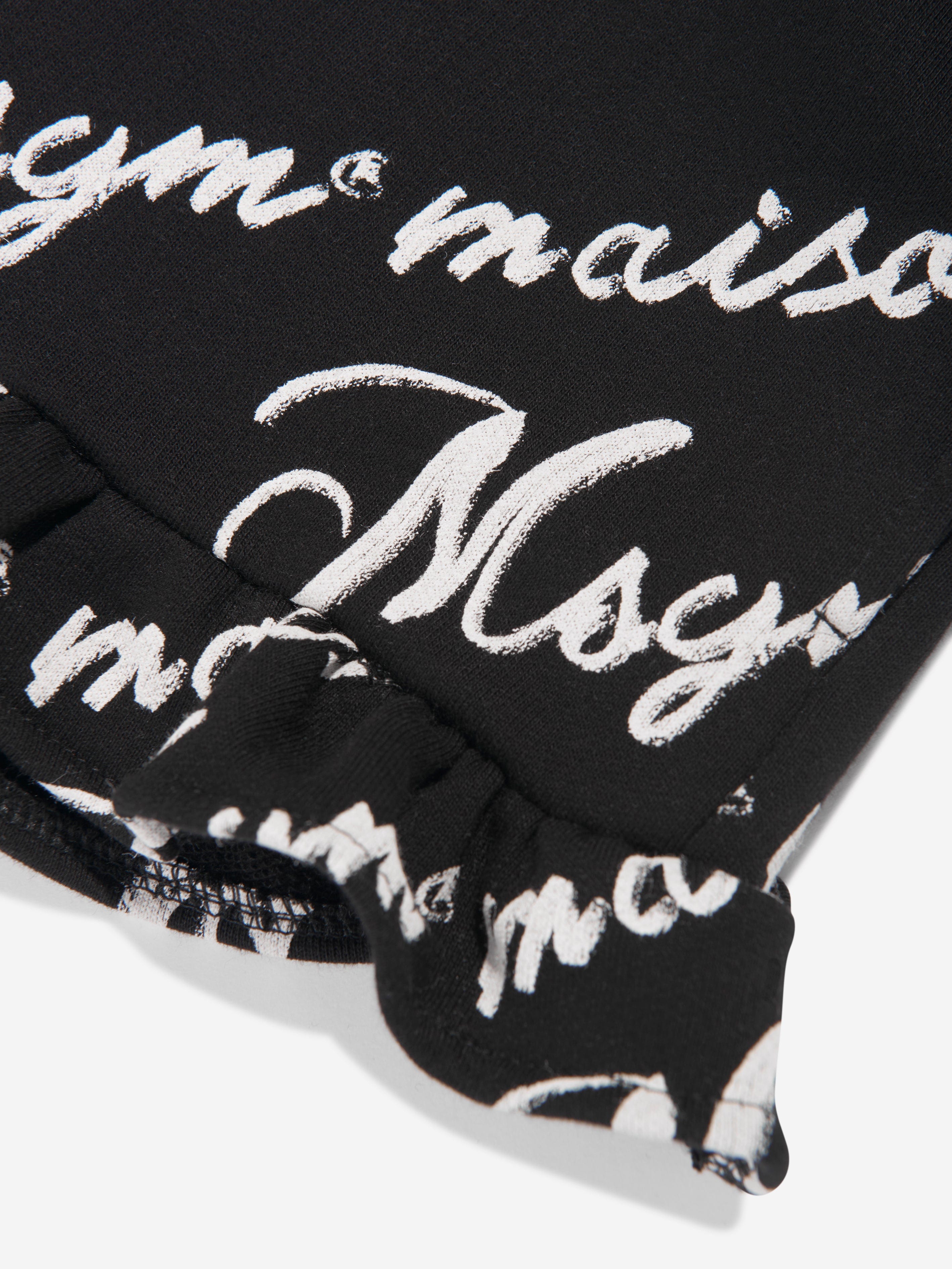 MSGM Girls Fleece Shorts in Black