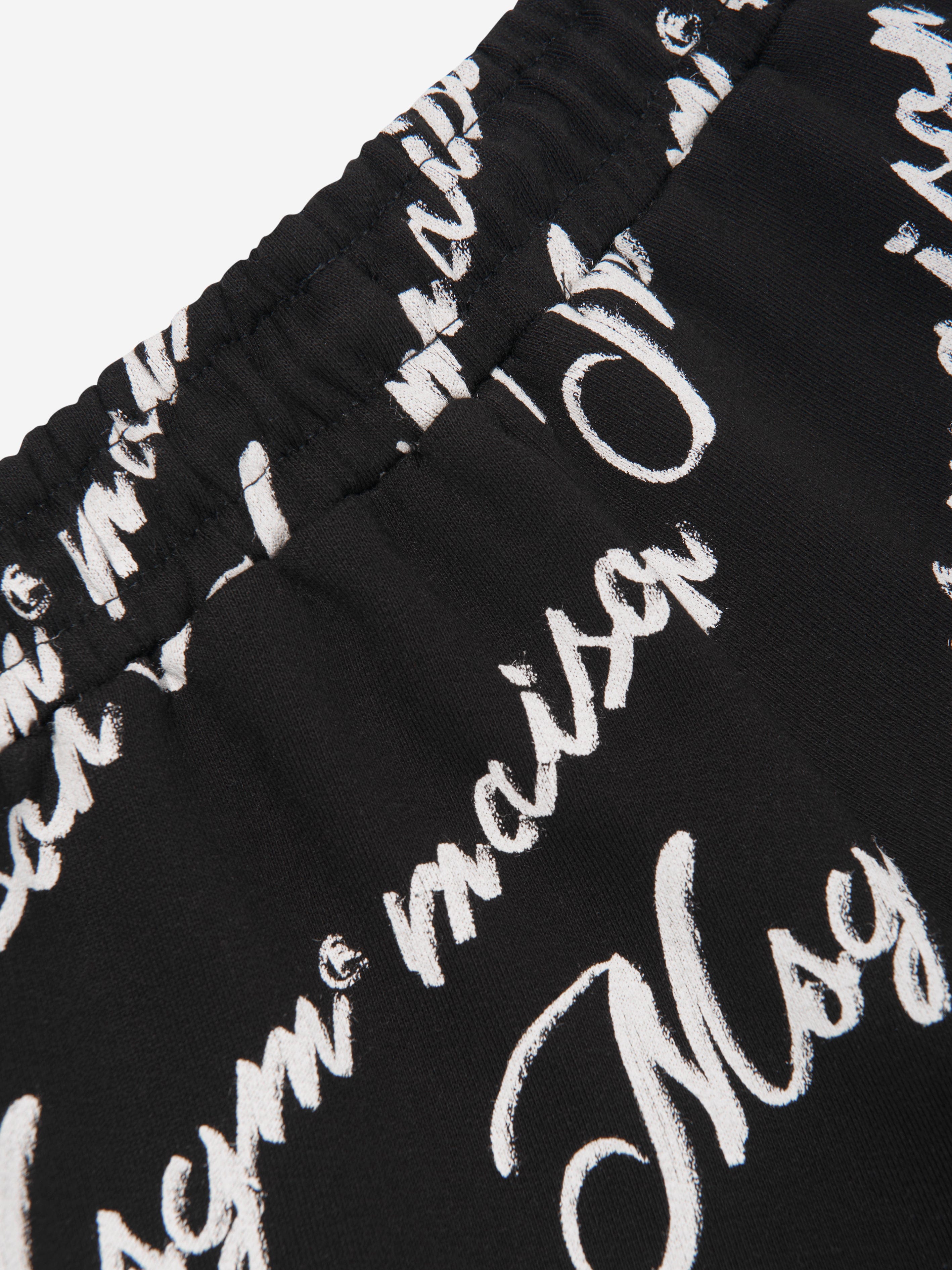 MSGM Girls Fleece Shorts in Black