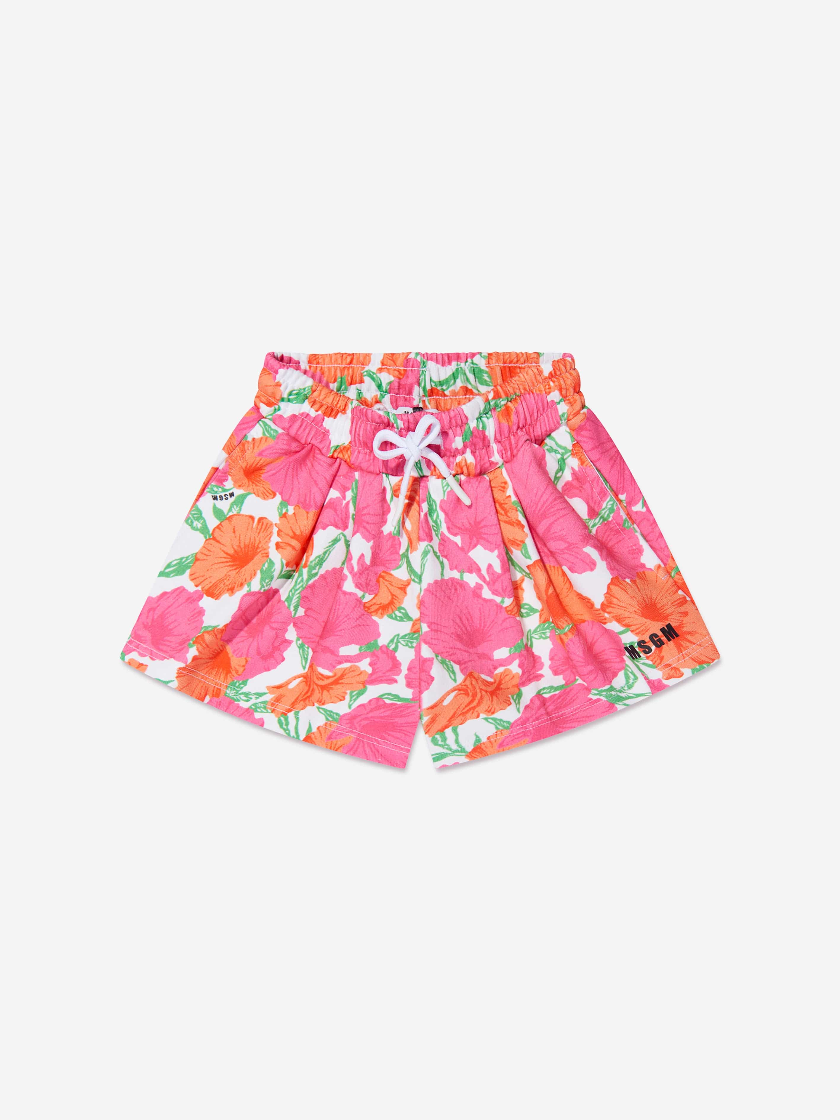 MSGM Girls Fleece Shorts in Multicolour