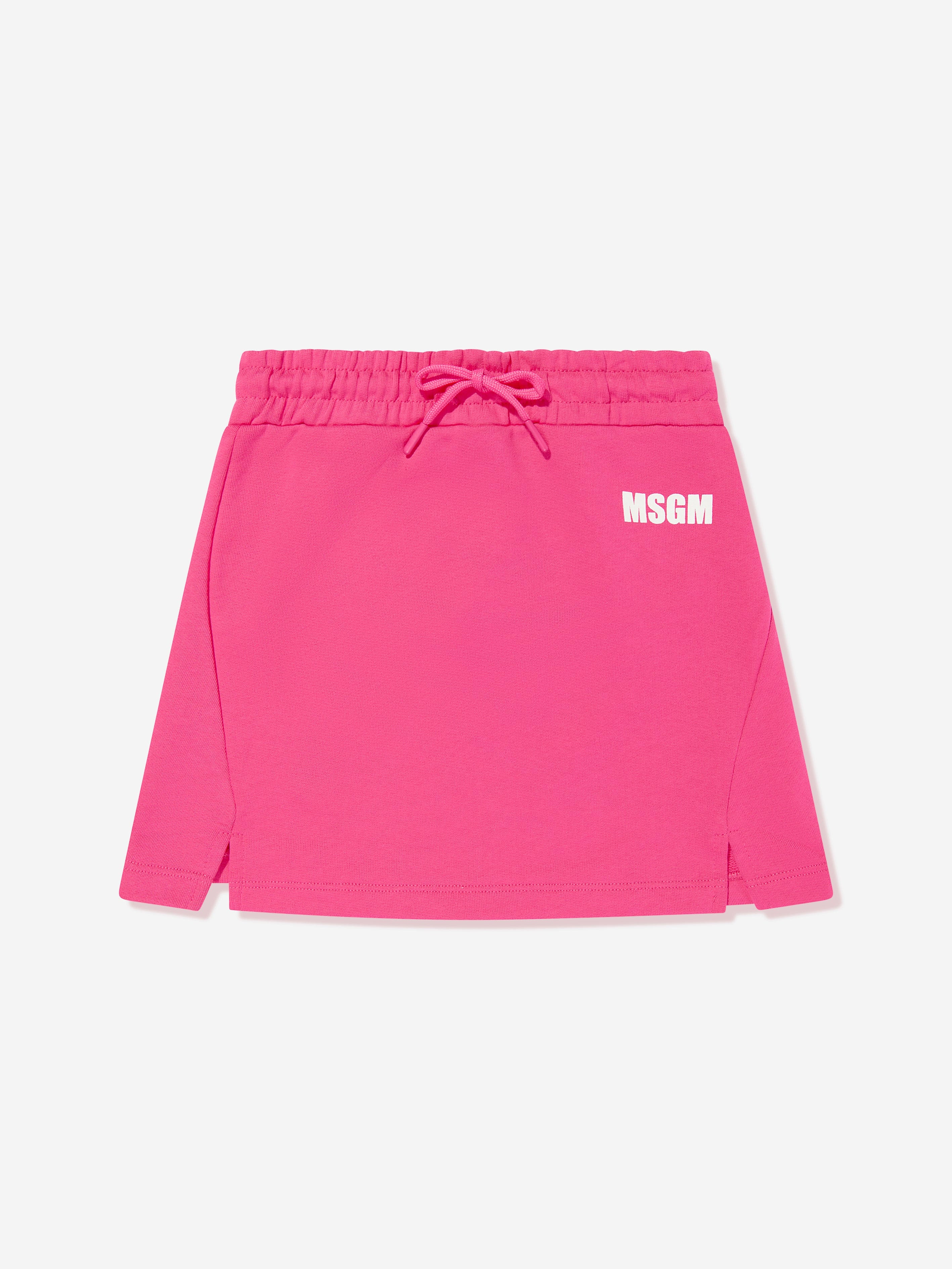 MSGM Girls Fleece Skirt in Pink